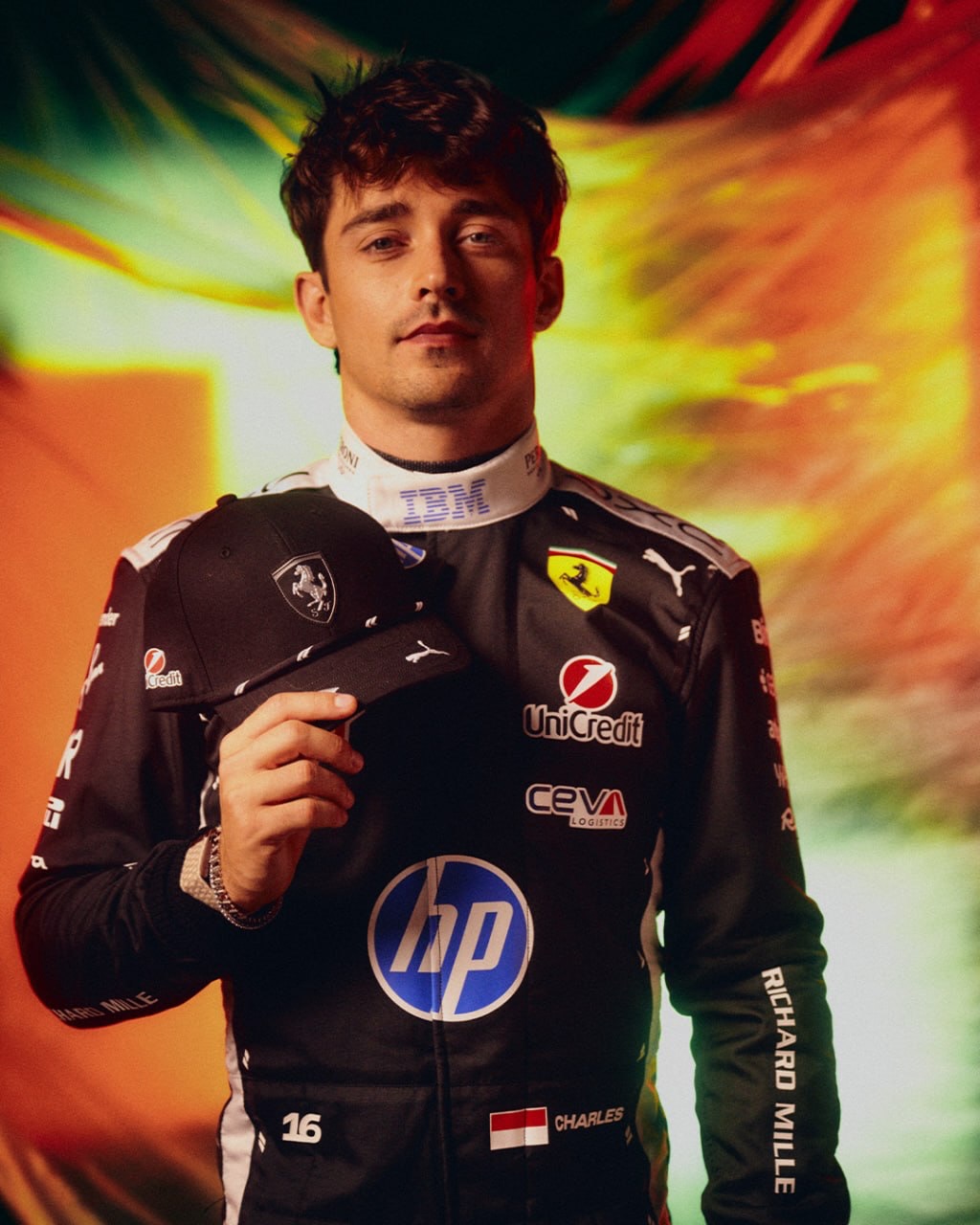 #現貨 F1 Scuderia Ferrari 法拉利車隊 2026 新加坡站 Charles Leclerc Cap帽 701242274