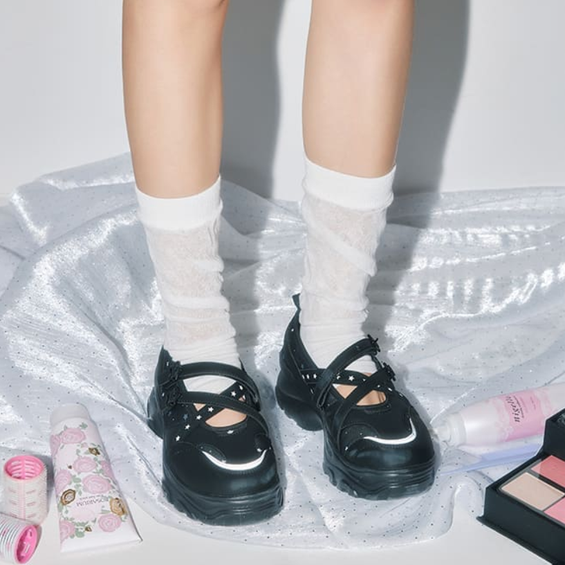 [+OTZ x YOUHEE] Lomita Platform Banding Shoes