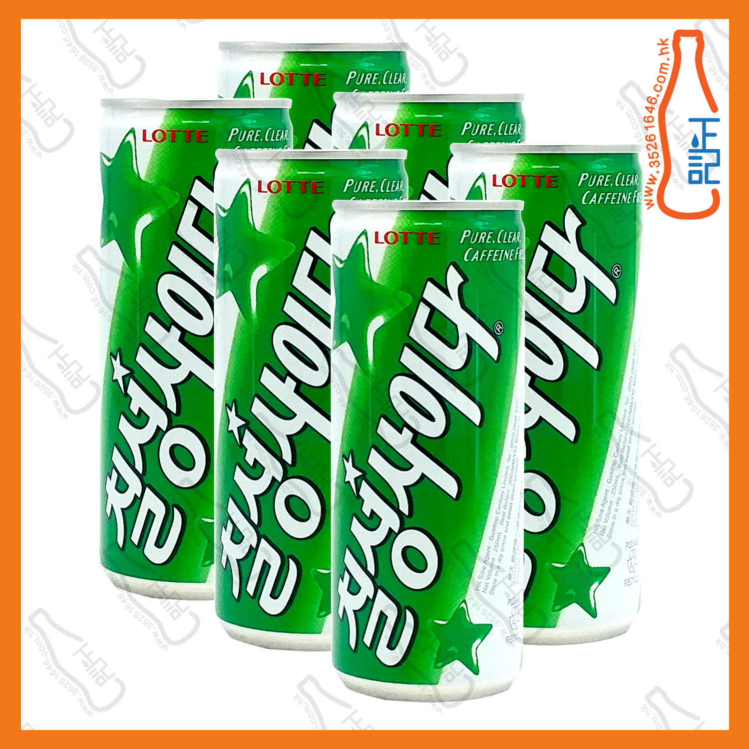 ==樂天韓國檸七 250ml x 6罐 /份
