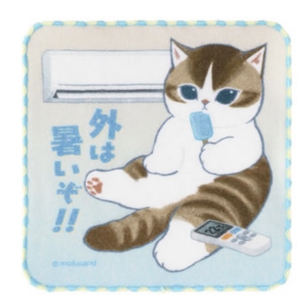 Mofusand 鯊魚貓 方巾｜預訂