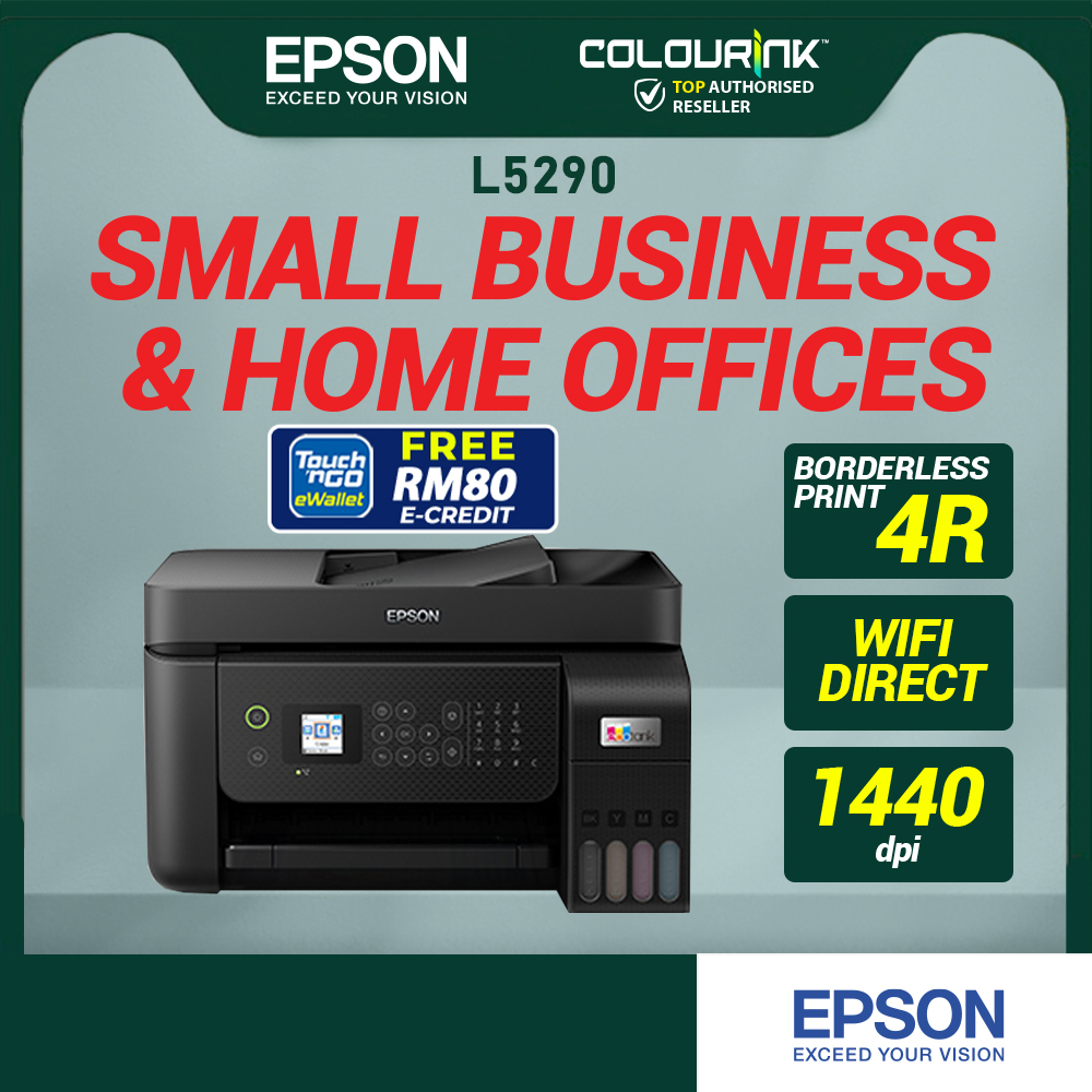 Epson EcoTank L5290 L5590 A4 Wi-Fi All-in-One Print Scan Copy Fax Refill Ink Tank Printer with ADF Scanner T920DW