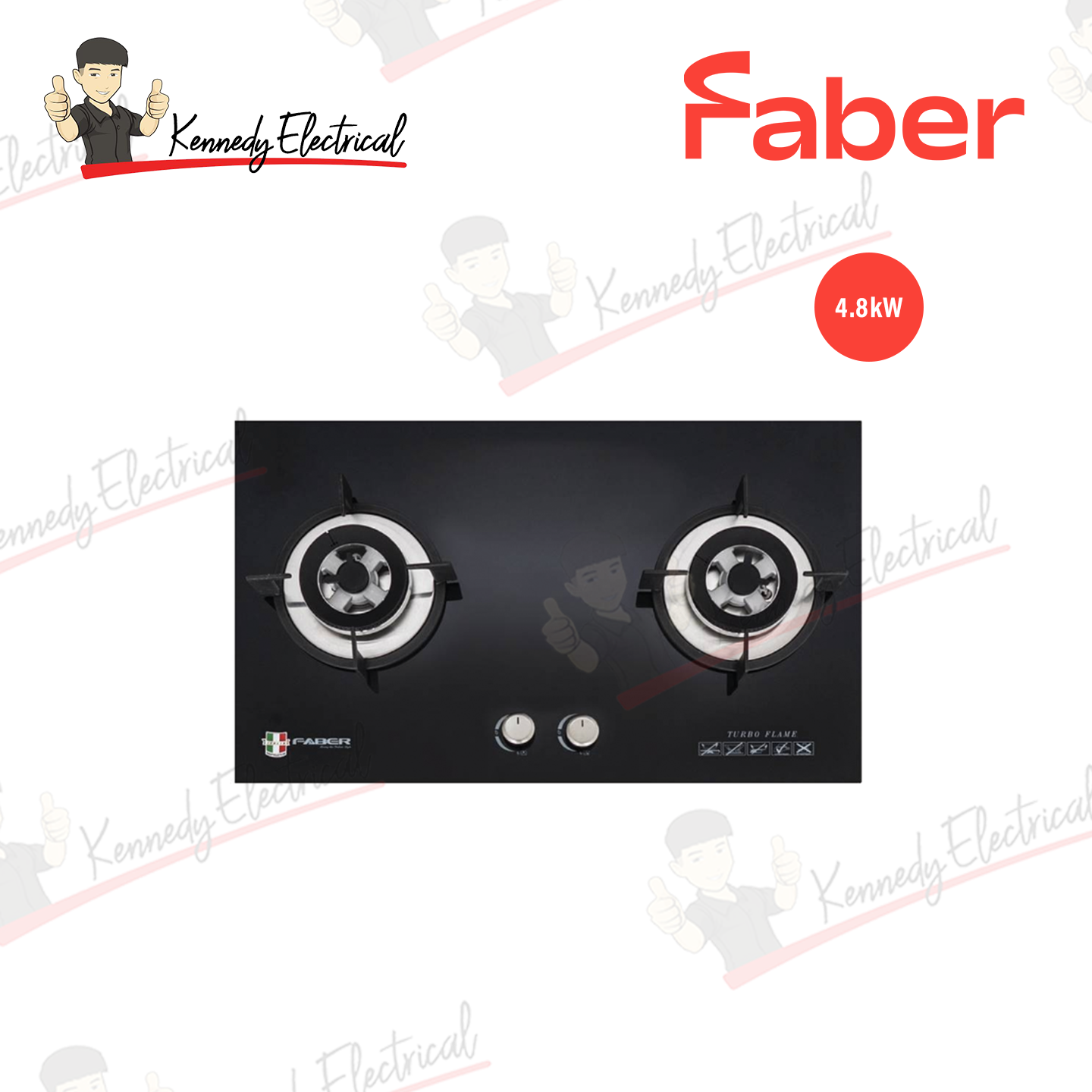Faber Built-In Glass Hob Vitto 2B/76BK