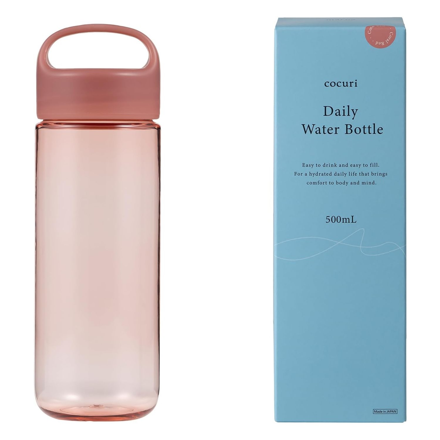 🔥🔥【日本製《MARNA》cocuri Daily 無膠圈輕量水樽】500ml