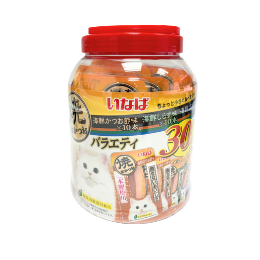 INABA 燒鰹魚 (30條裝) 鰹魚/扇貝/銀魚 各10包