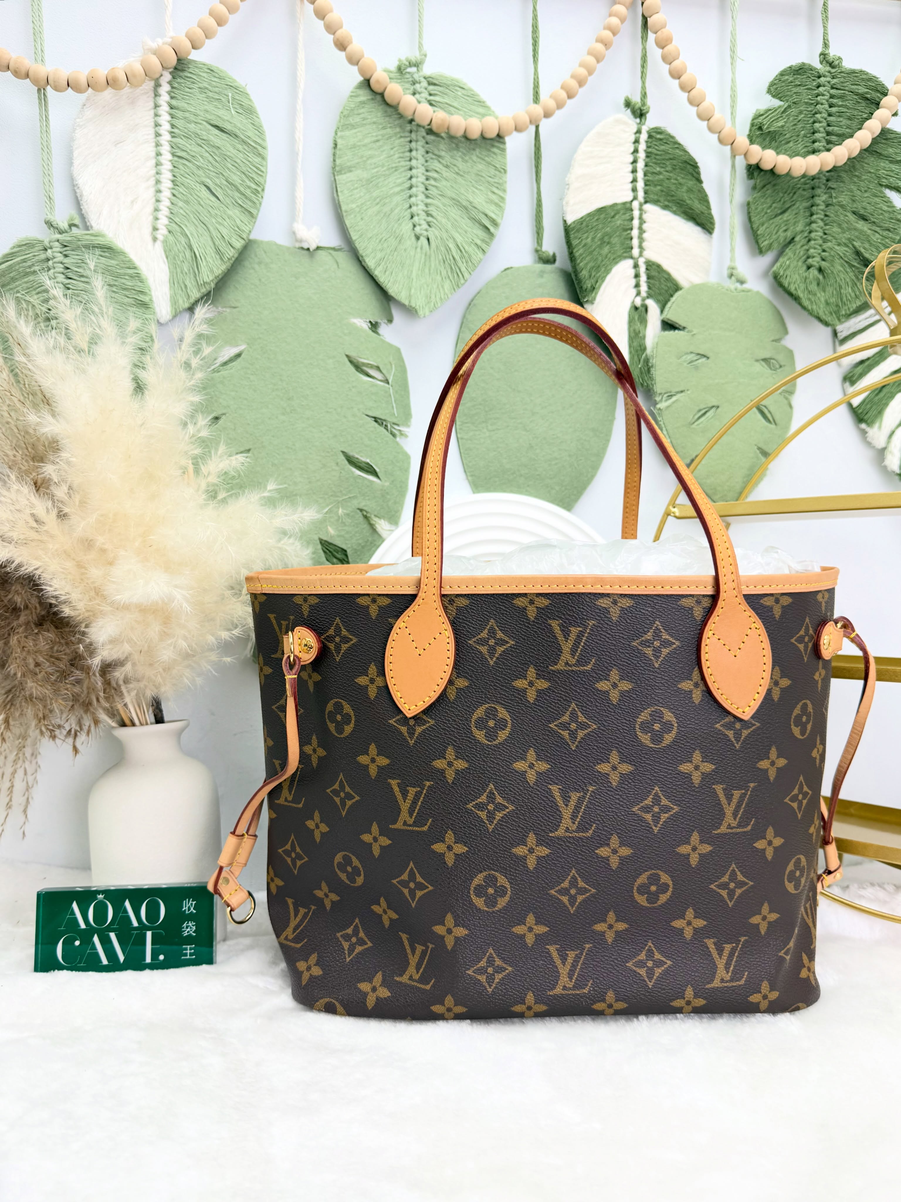 LV👜 PRE OWNED 🛍️老花Neverfull有塵袋 有子袋 晶片款 🤎 