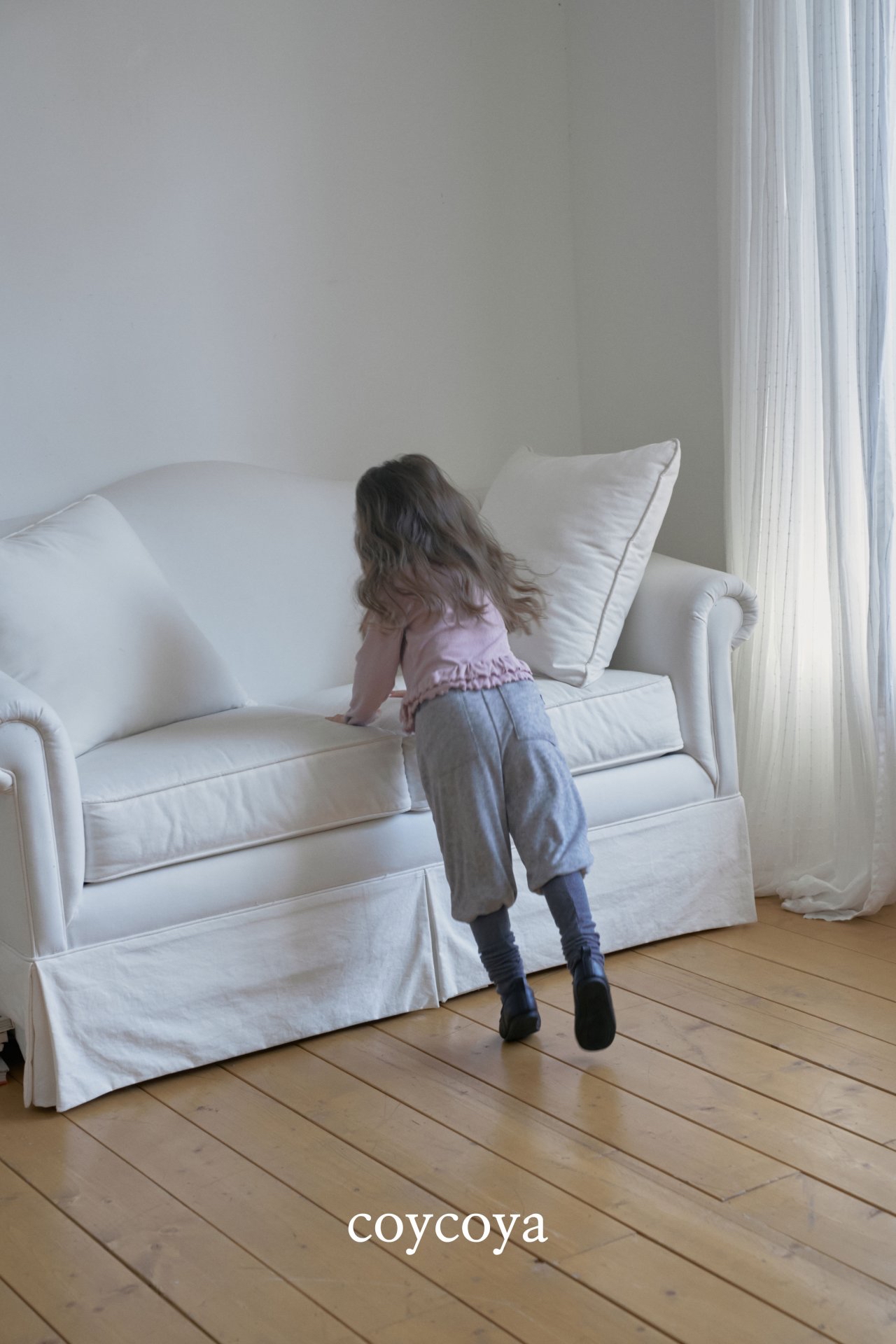 🌸預訂 韓國直送🌸🇰🇷COYCOYA兩色雙層褶皺下擺長袖上衣