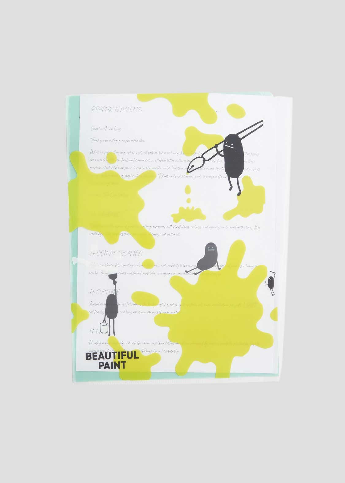 📦訂購 日本限定 graniph Beautiful Shadow A4 File 三層袋透明文件夾