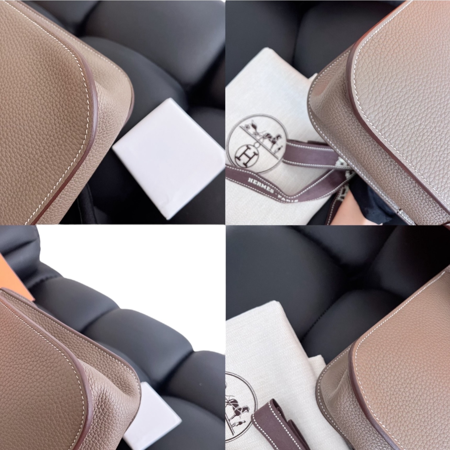 Hermes Halzan 31 大象灰銀扣