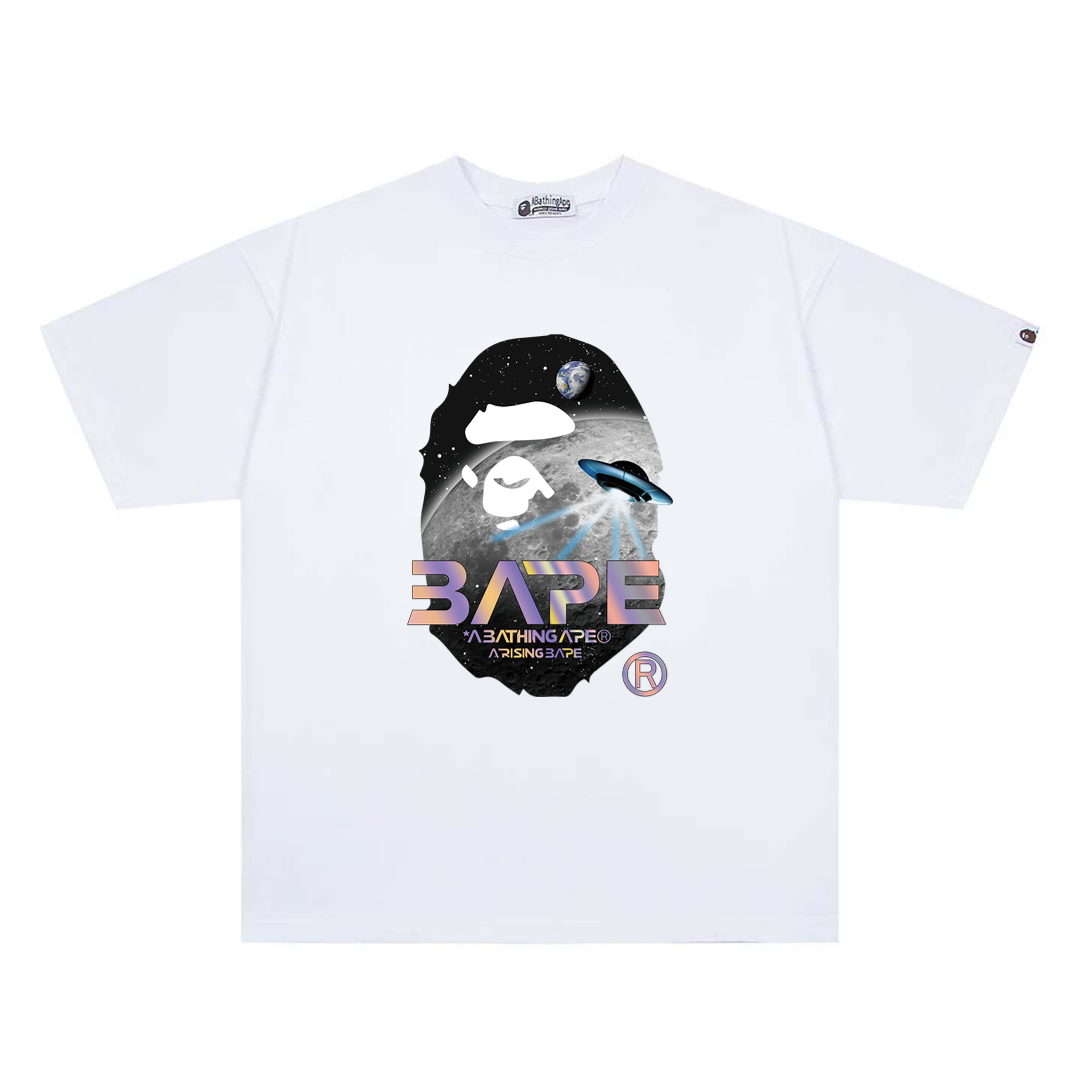 BAPE Moon Photo Ape Head Tee