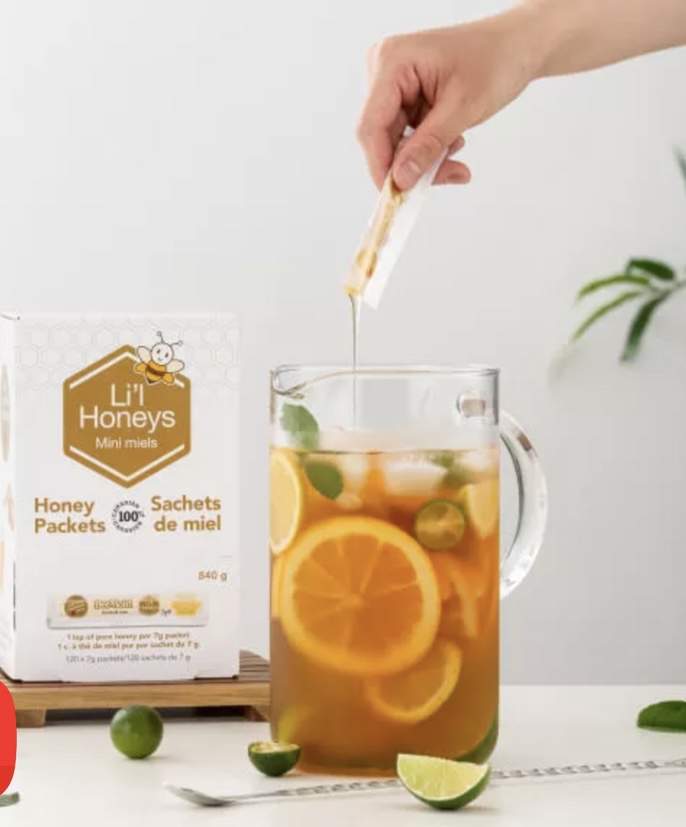 日本Costco Beemaid l 100% 純蜂蜜獨立包裝（7 克x 120 粒- 840 克）