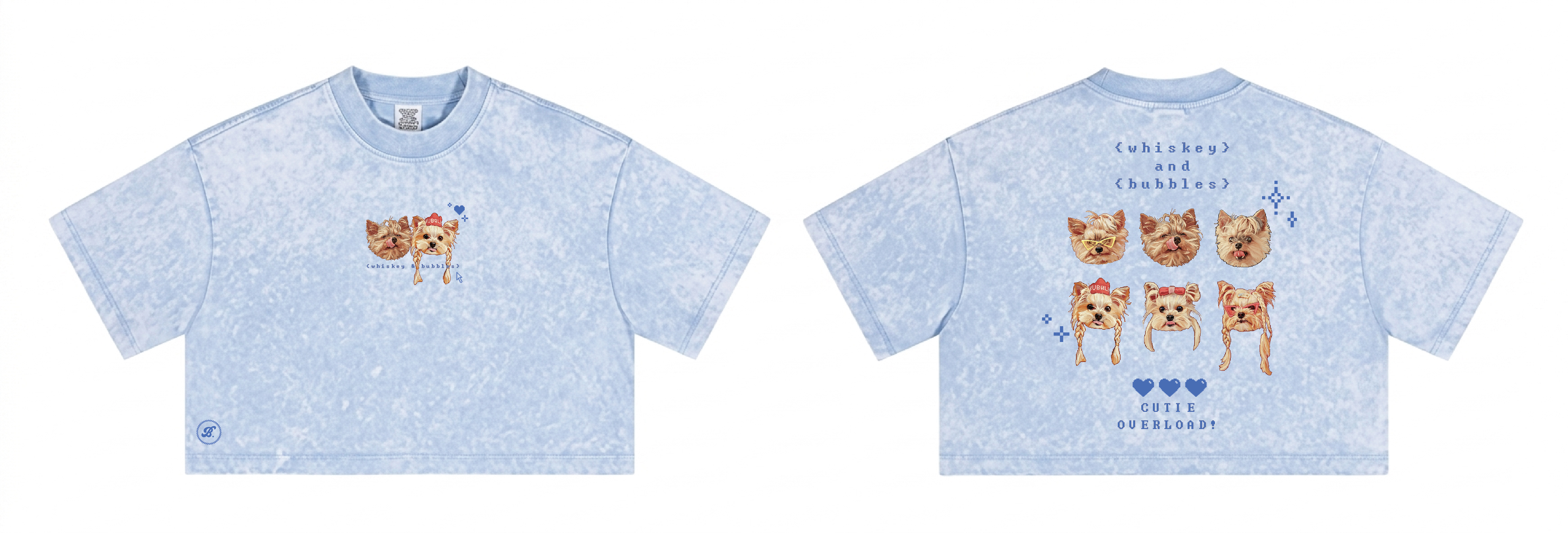 【寵物客製】女裝Crop Tee