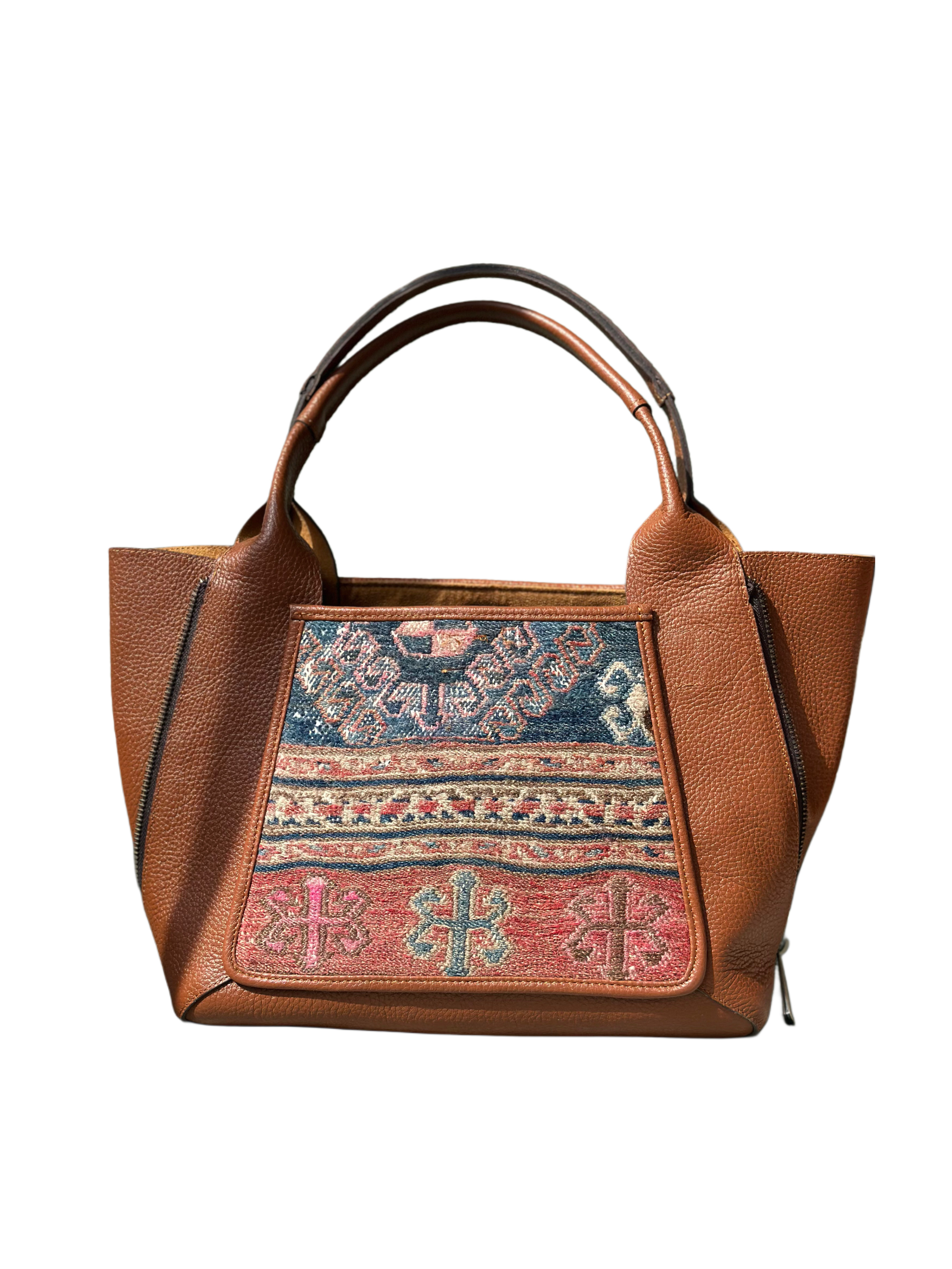 K14 土耳其真皮地氈手袋（啡色）