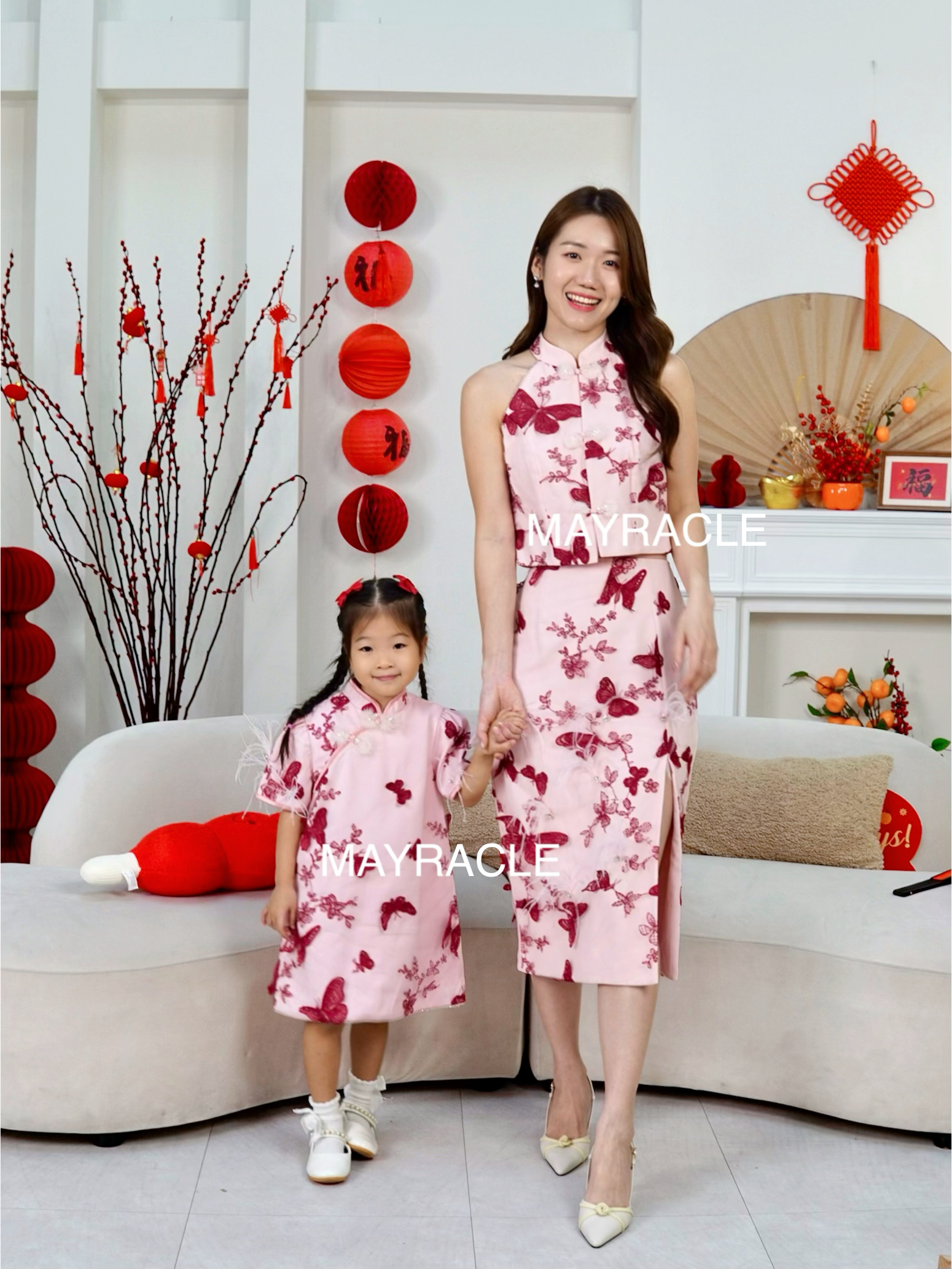 [PRE-ORDER] CNY 2027 Butterfly (蝶) Girl Cheongsam