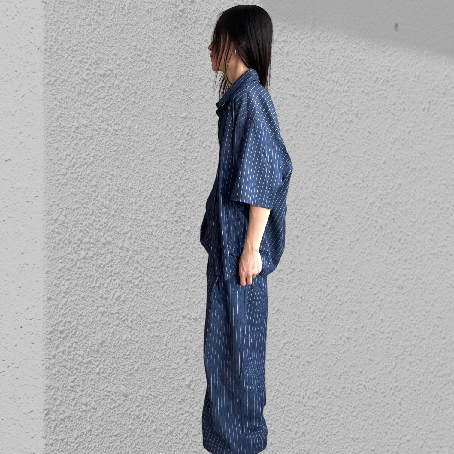 221308 直紋牛仔布褲