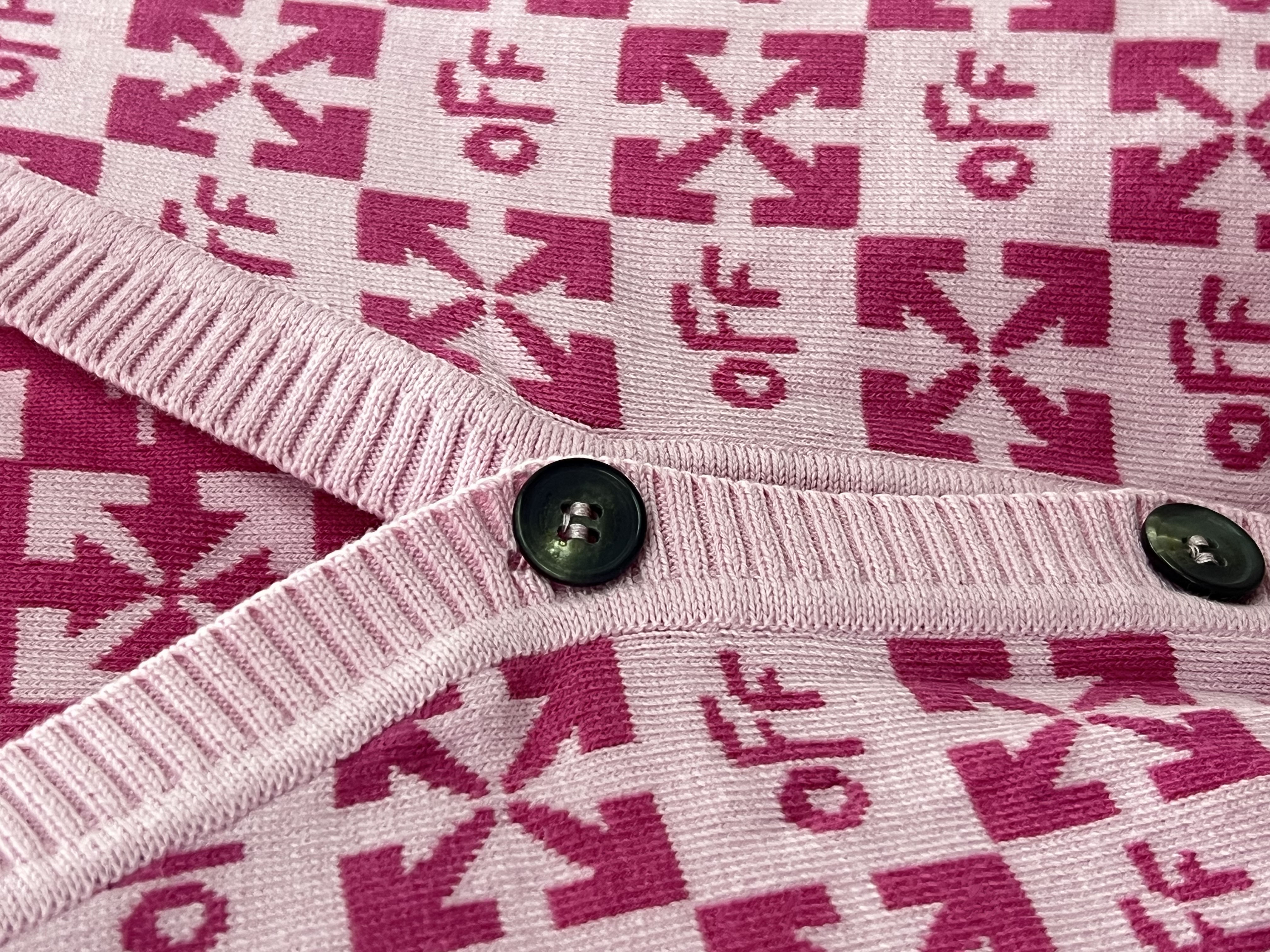 Pre-owned Off-White Kids Pink Monogram Cardigan / Product Code: 26040526