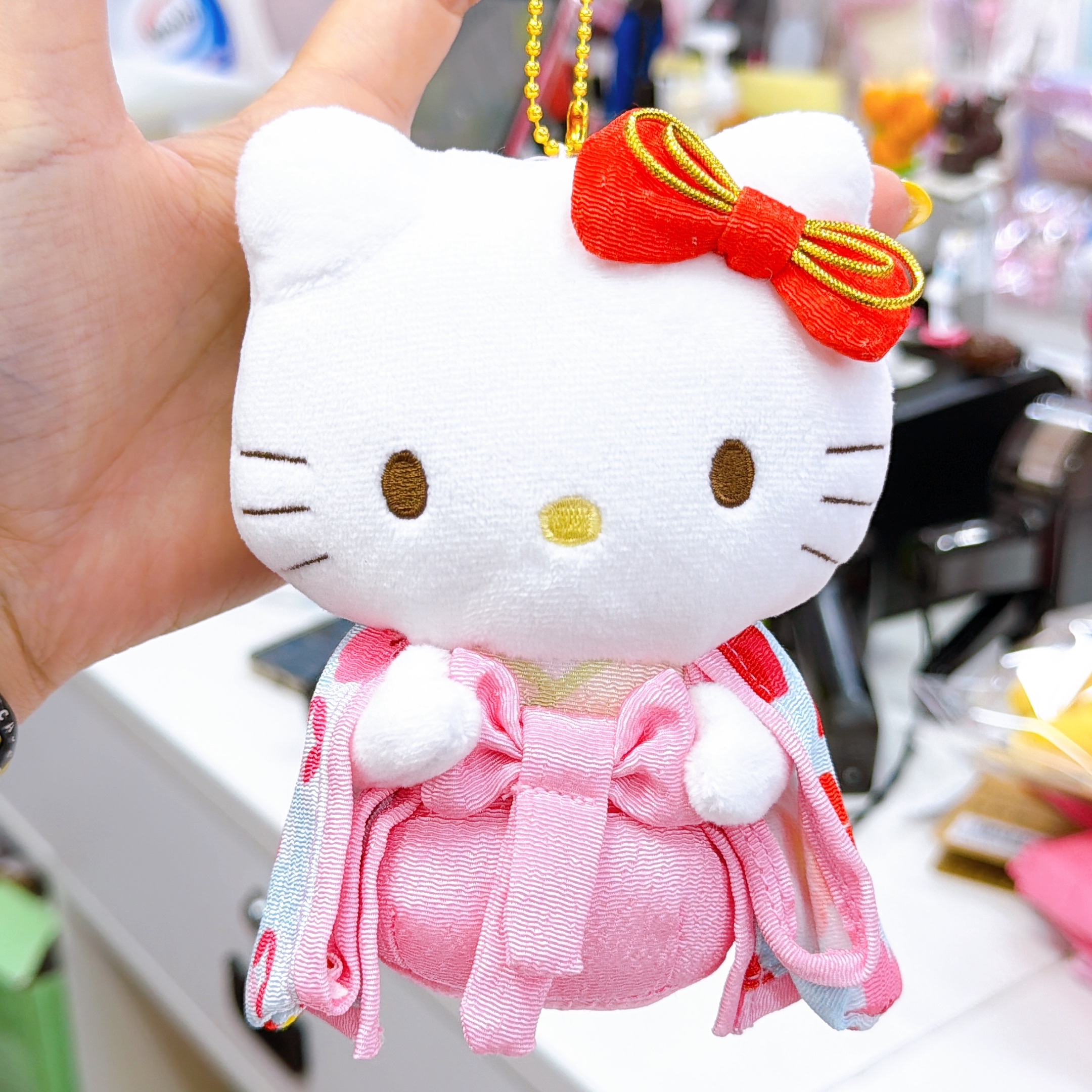 日本直送Hello Kitty和服公仔掛飾
