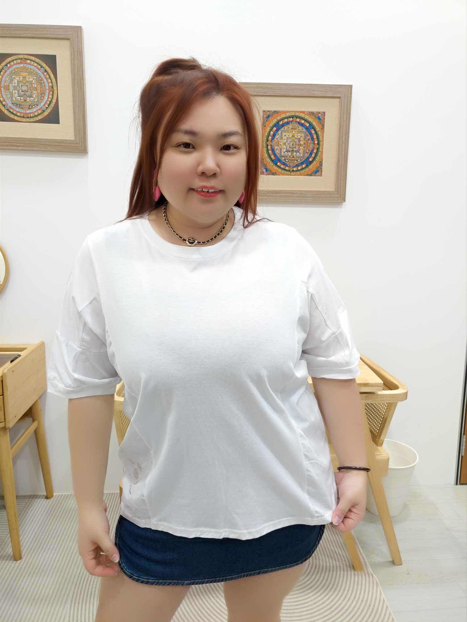 OTB12 LC10983 拼接款刺绣小图上衣（颜色随机⚠️）