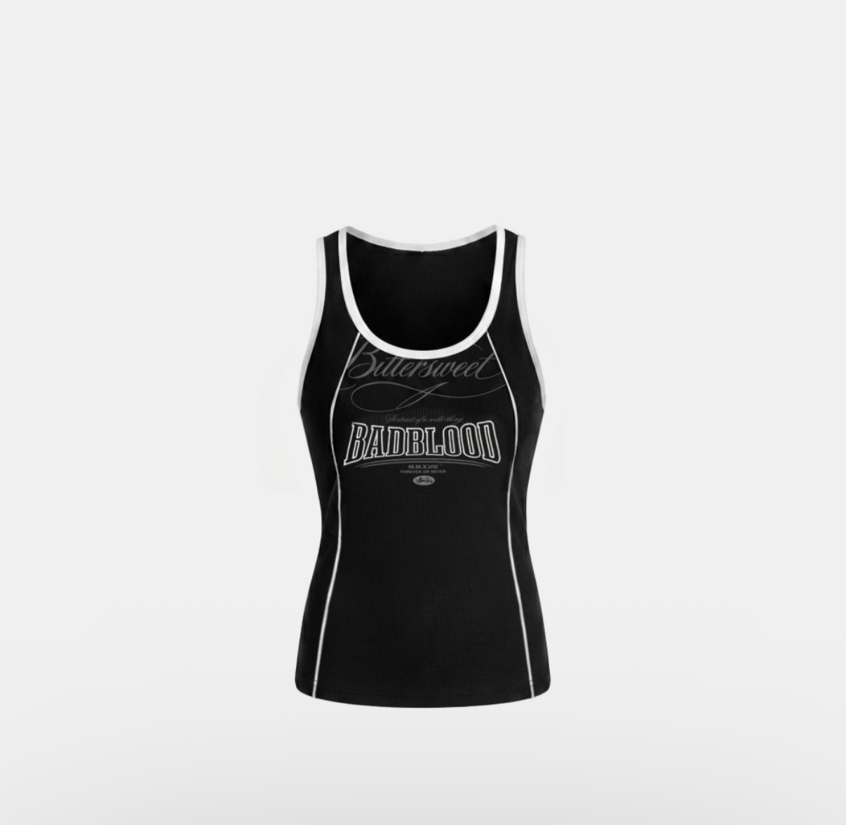 BADBLOOD新款[w-tnk26-043] 90s Vintage Club Jersey Tank - Black