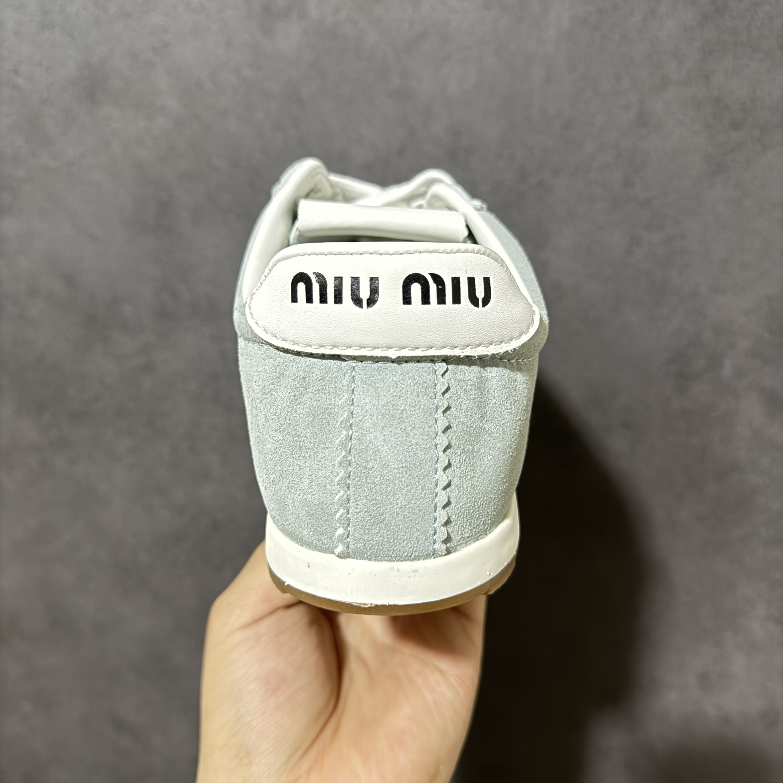 Miu Miu Plume Suede Sneaker