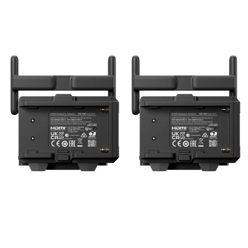 DJI SDR 影像傳輸 2 套裝｜4K/60fps 10-bit HDR・35ms 低延遲・4 公里無線圖傳・一發八控專業影像系統｜香港行貨