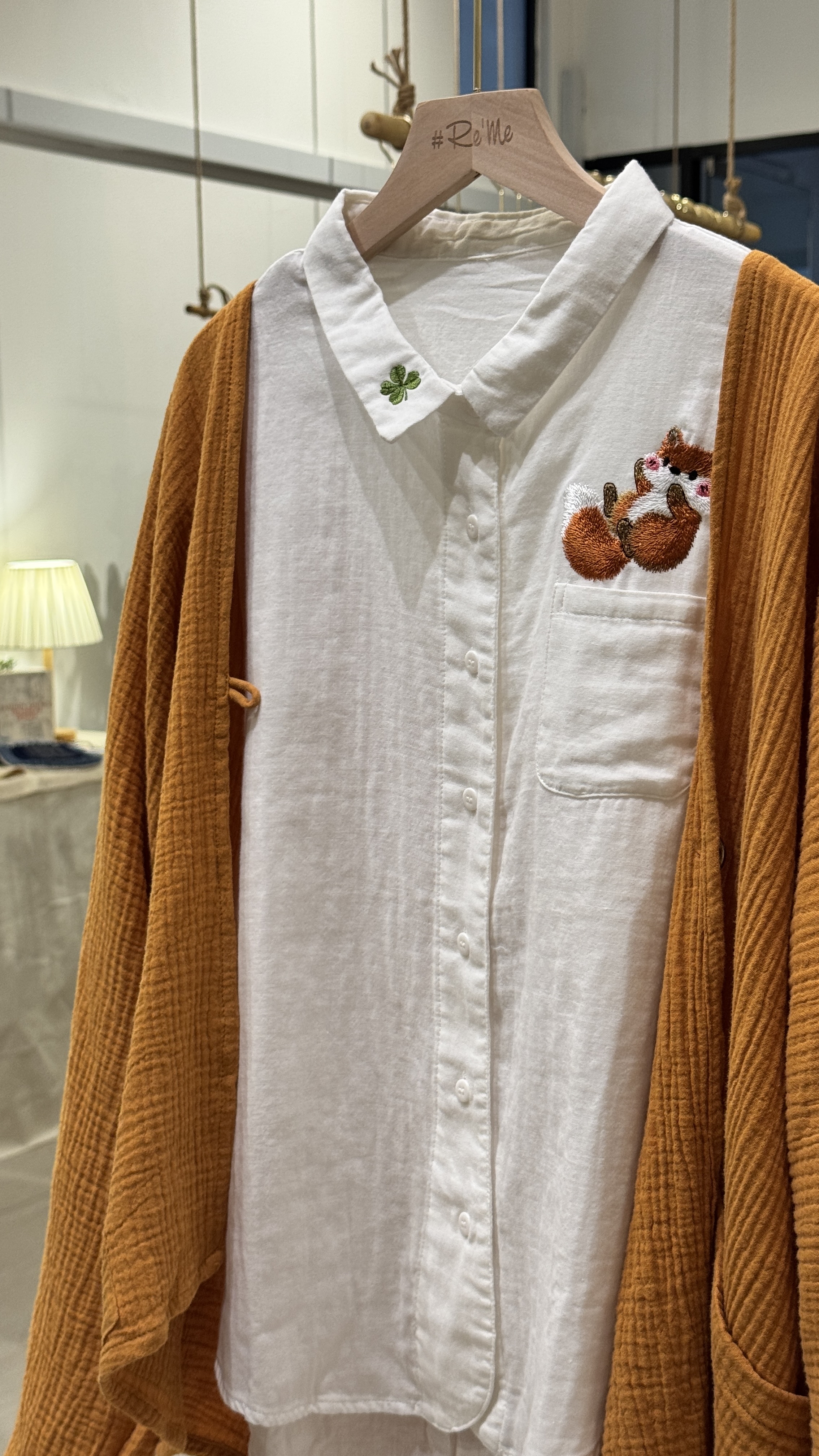 A Fox Kind of Day｜独家手作刺绣衬衫 🦊