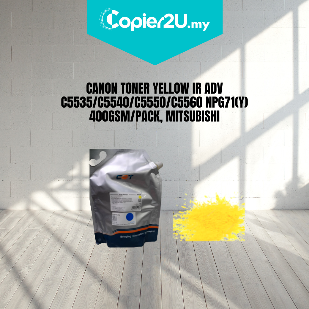 CANON TONER YELLOW IR ADV C5535/C5540/C5550/C5560 NPG71(Y) 400GSM/PACK, MITSUBISHI