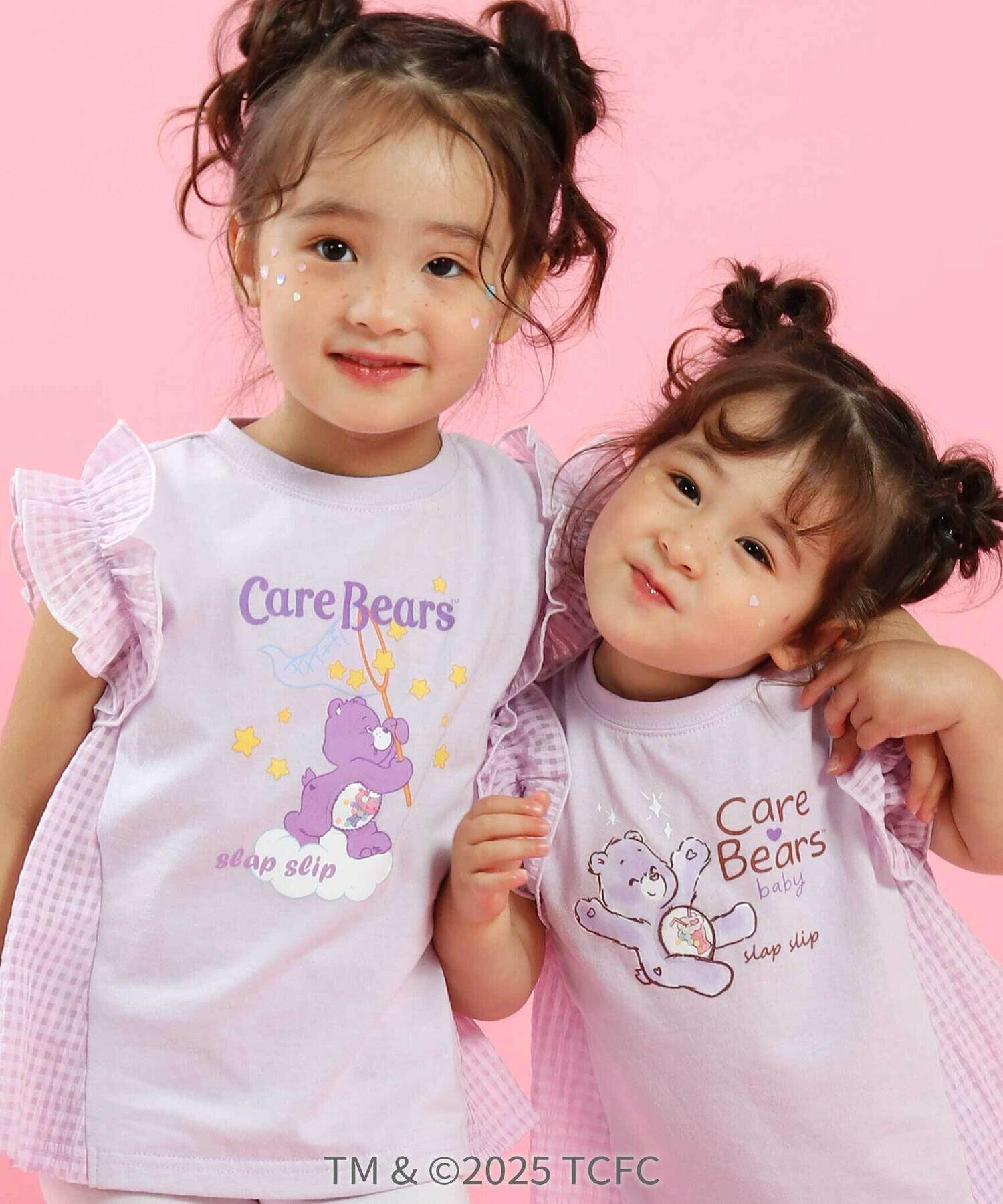 🆕【⭐訂購⭐】 🇯🇵日本直送🌀#CareBears 拼接布料 荷葉袖 tee［4款選］🌀 [ELFA-0011][260702]