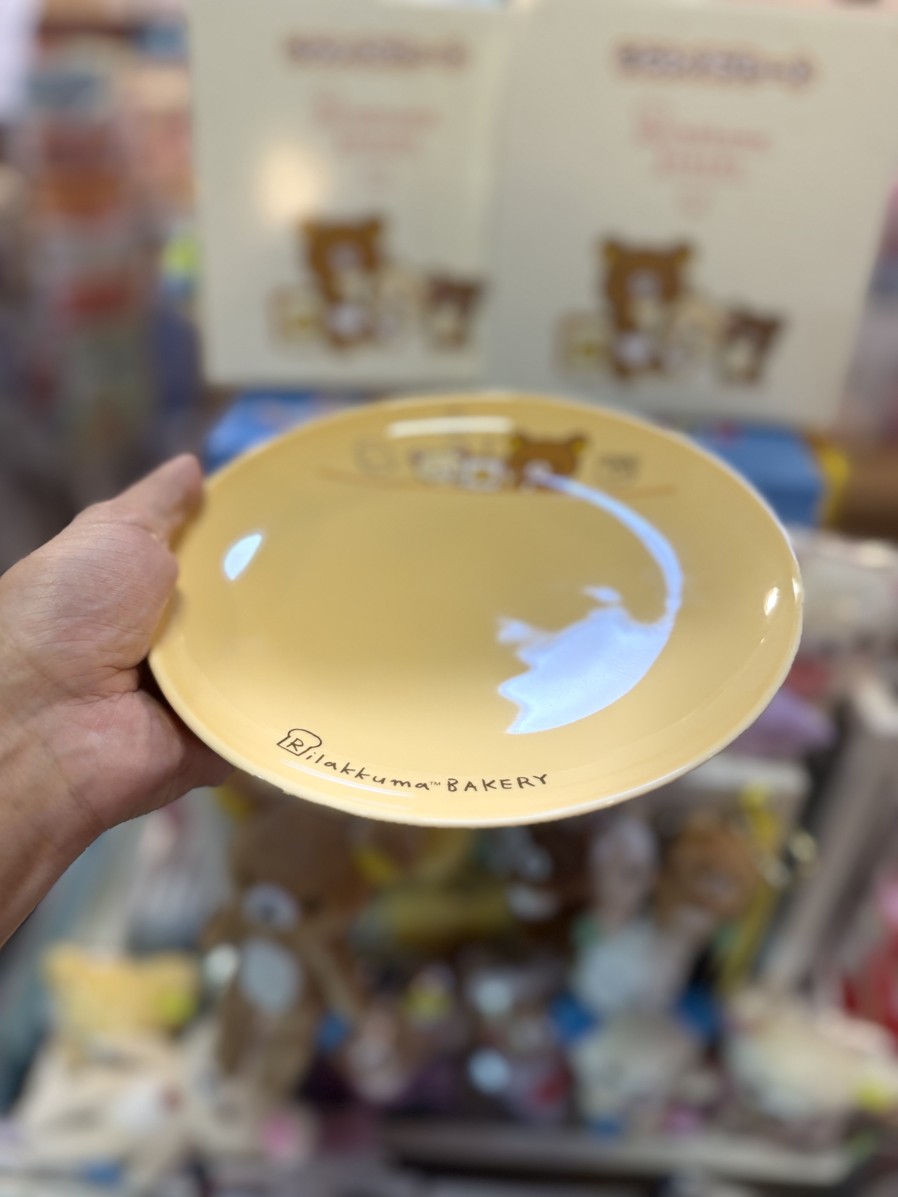 《現貨》全新Rilakkuma麪包造型陶瓷碟