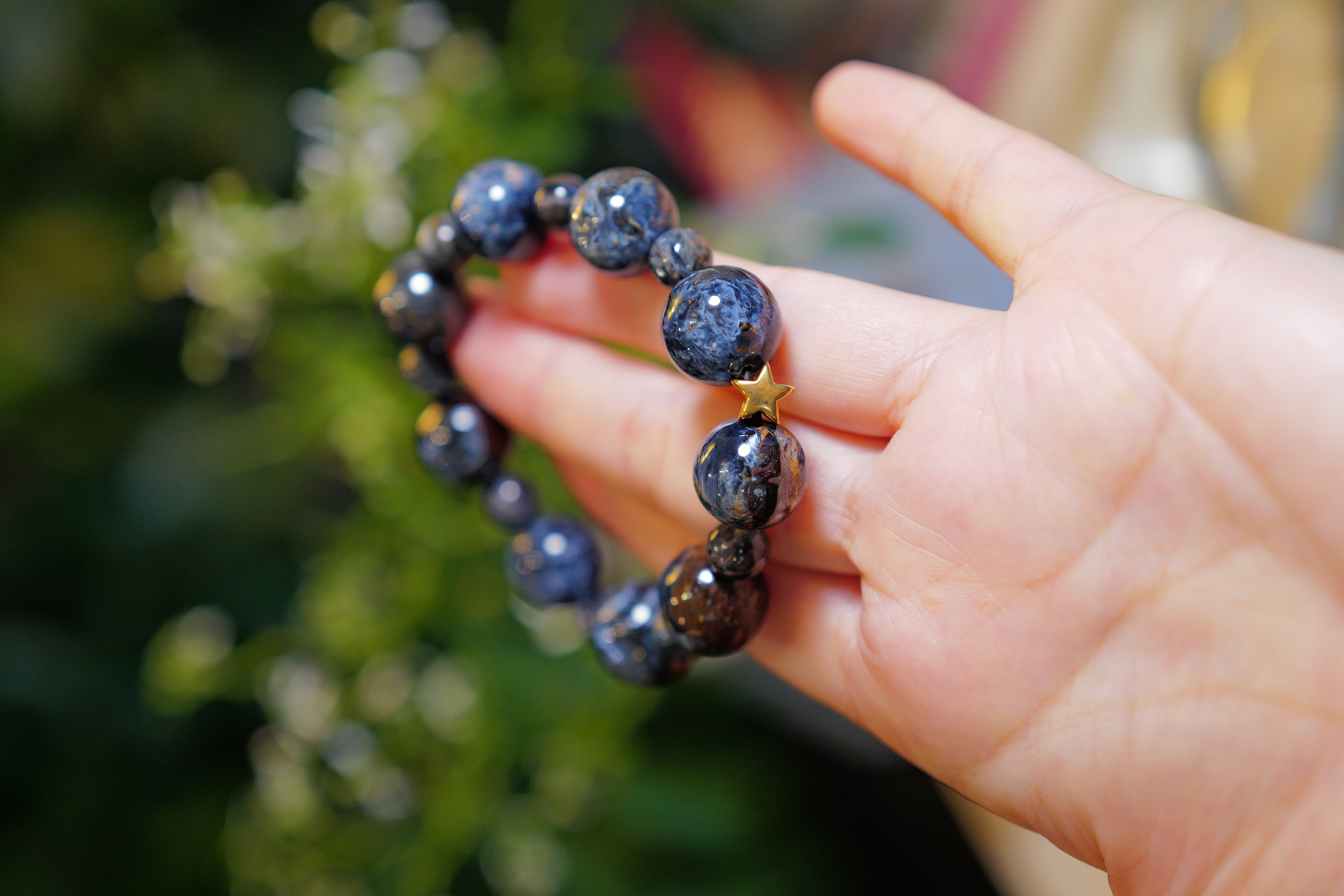 ༒手圍16cm ‘14mm彼得石手串飾品༒  BR.3622C2SGA1-RB17*5st