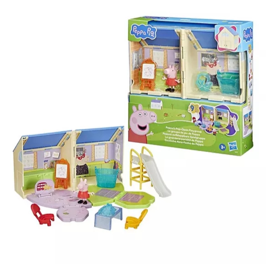 正版 Peppa Pig 粉紅豬小妹學校玩具套裝 Playgroup Playset 兒童角色扮演玩具 香港現貨