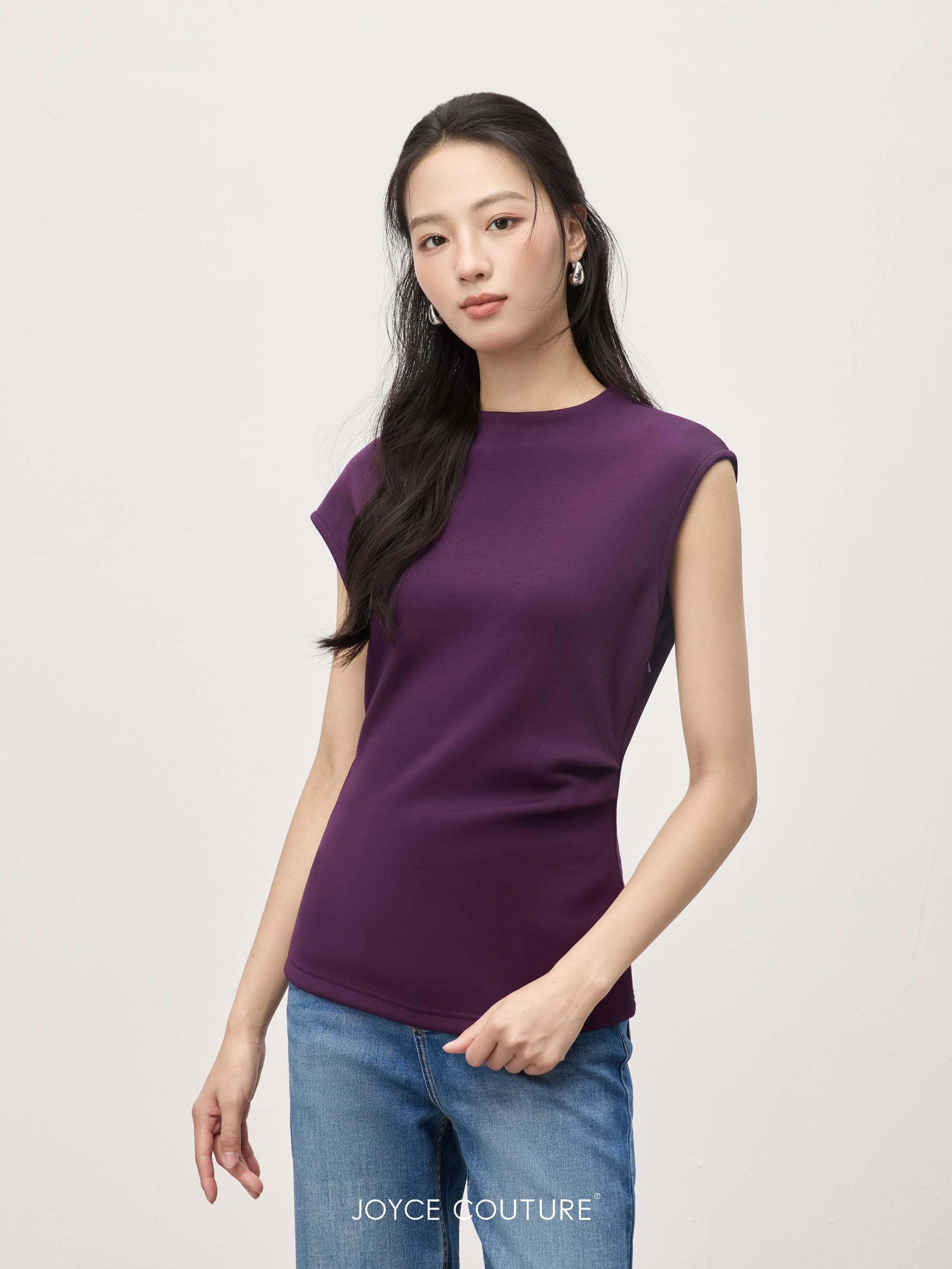 无袖不对称上衣 T0070