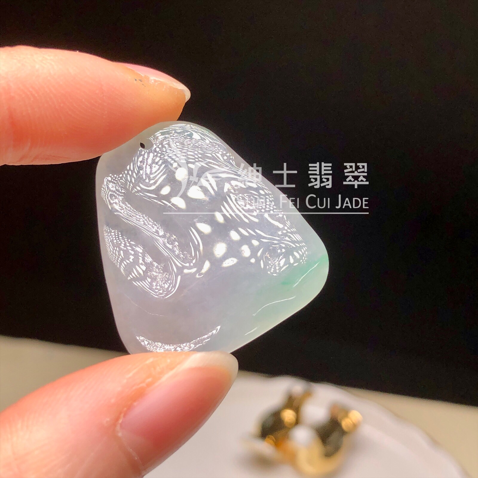 YK00107 金絲翡翠福鹿雙全