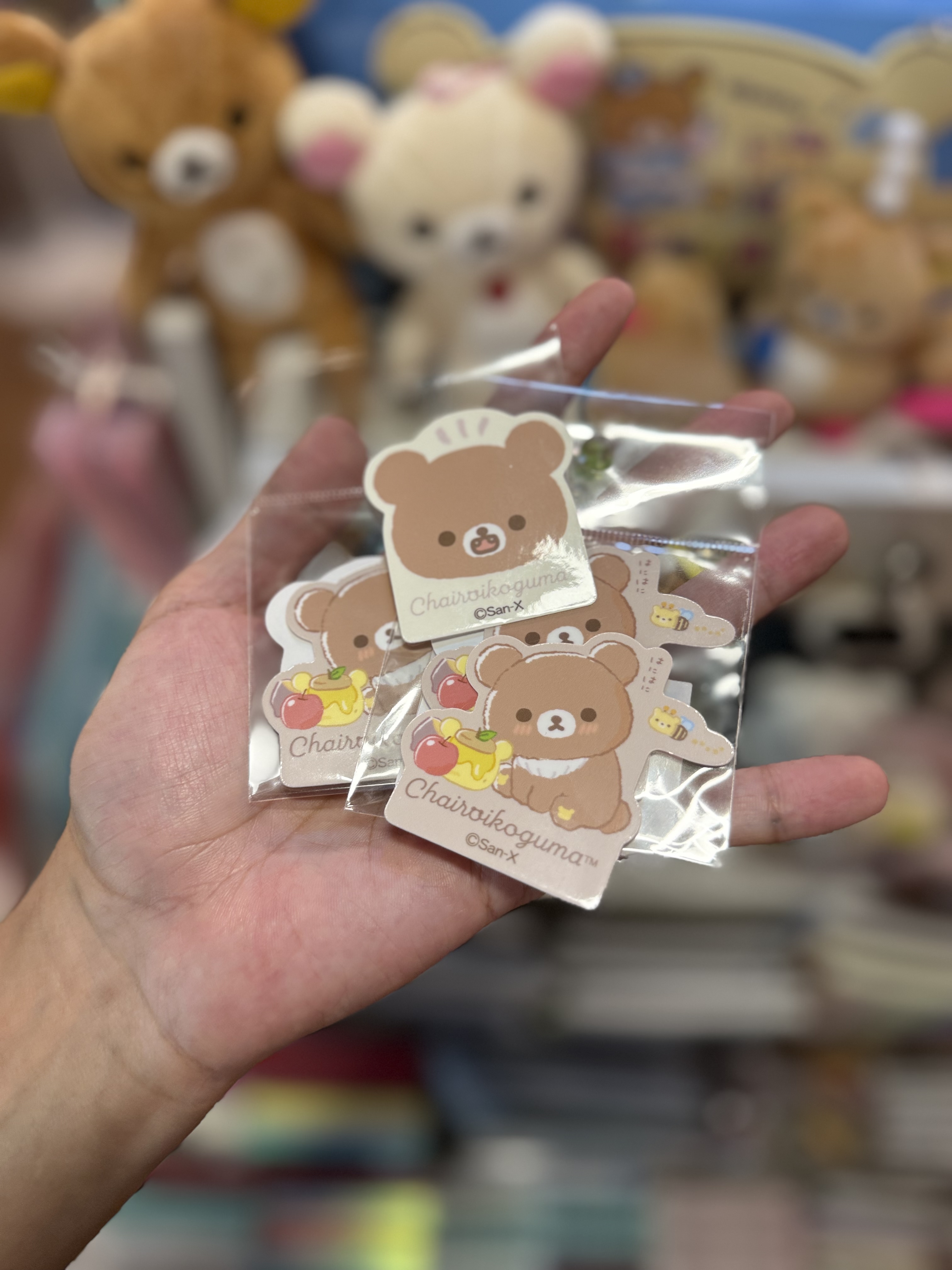 《現貨》全新日本專店限定小熊10週年 小熊對裝貼紙