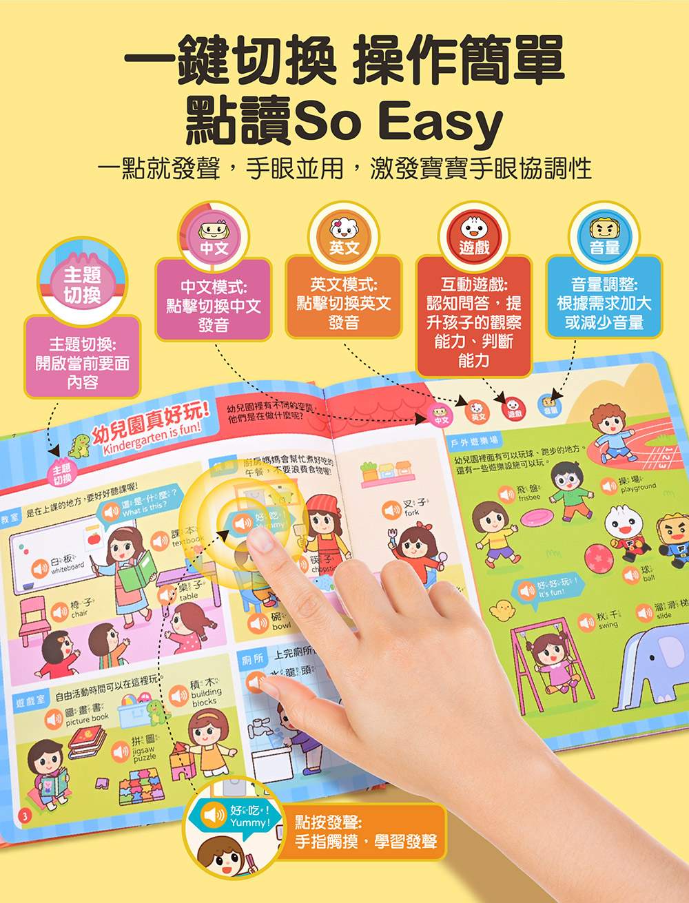 風車 FOOD超人我愛幼兒園手指點讀有聲書