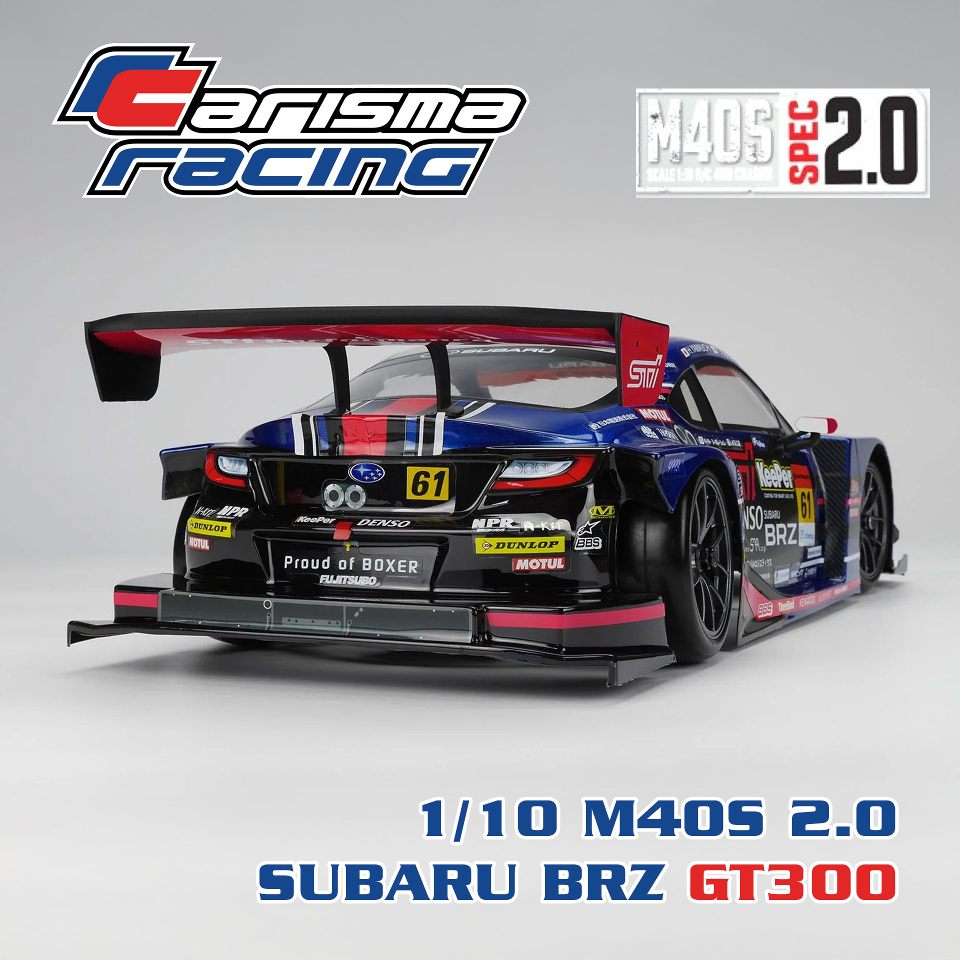 全新 Carisma 1/10 M40S 2.0 SUBARU BRZ GT300 2021 無刷平跑 | SUBARU授權