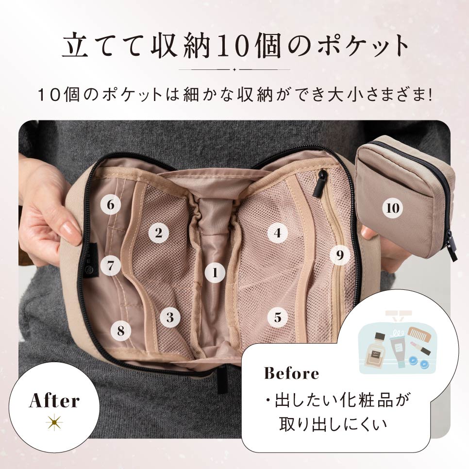 🔥🔥【日本直送《MURA》大容量方形防水抗污化妝袋】