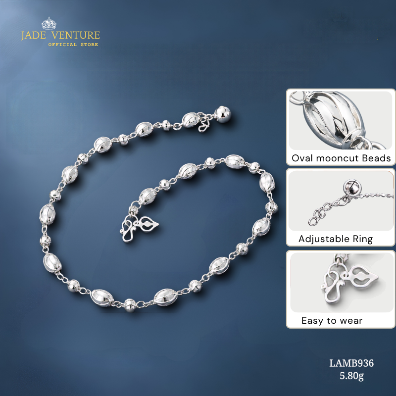LAMB936 Oval Mooncut Beads Chain