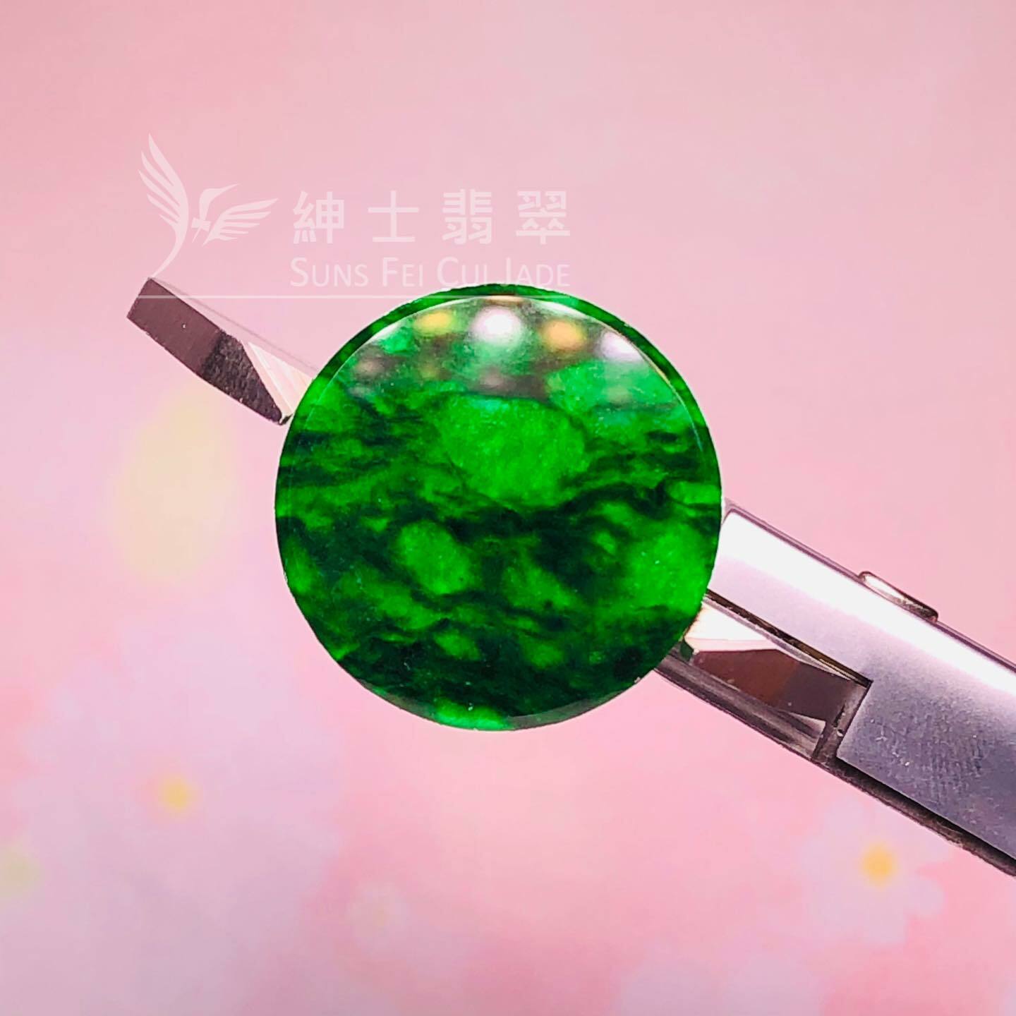 豹紋花青圓牌 - 7