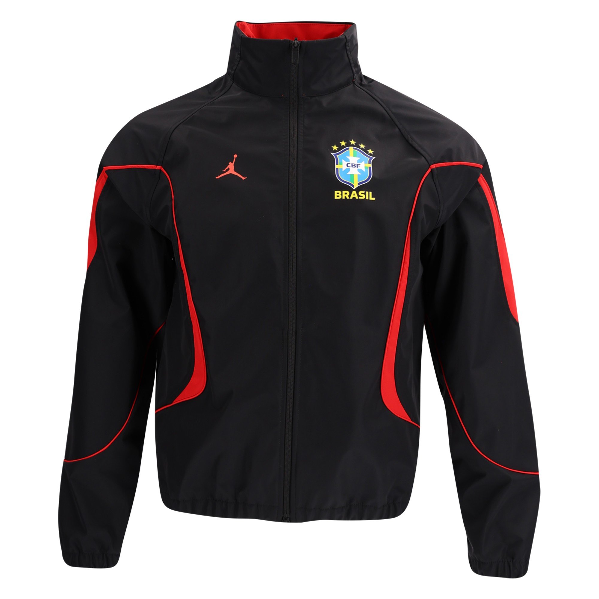 Nike x Jordan Brazil 巴西 2026 黑紅色 Anthem Jacket 