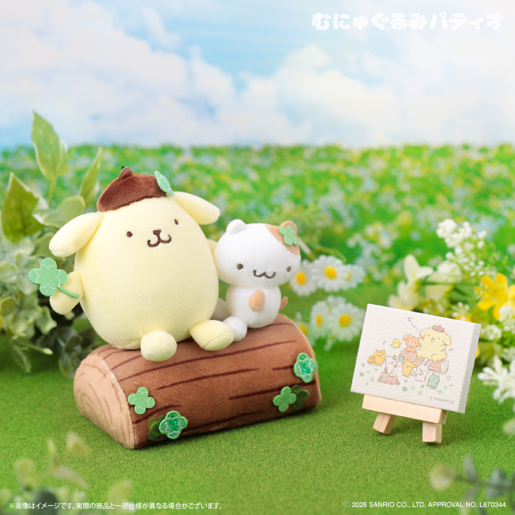  🎀【預訂】Pompompurin 溫馨野餐系列迷你帆布畫（含支架）
