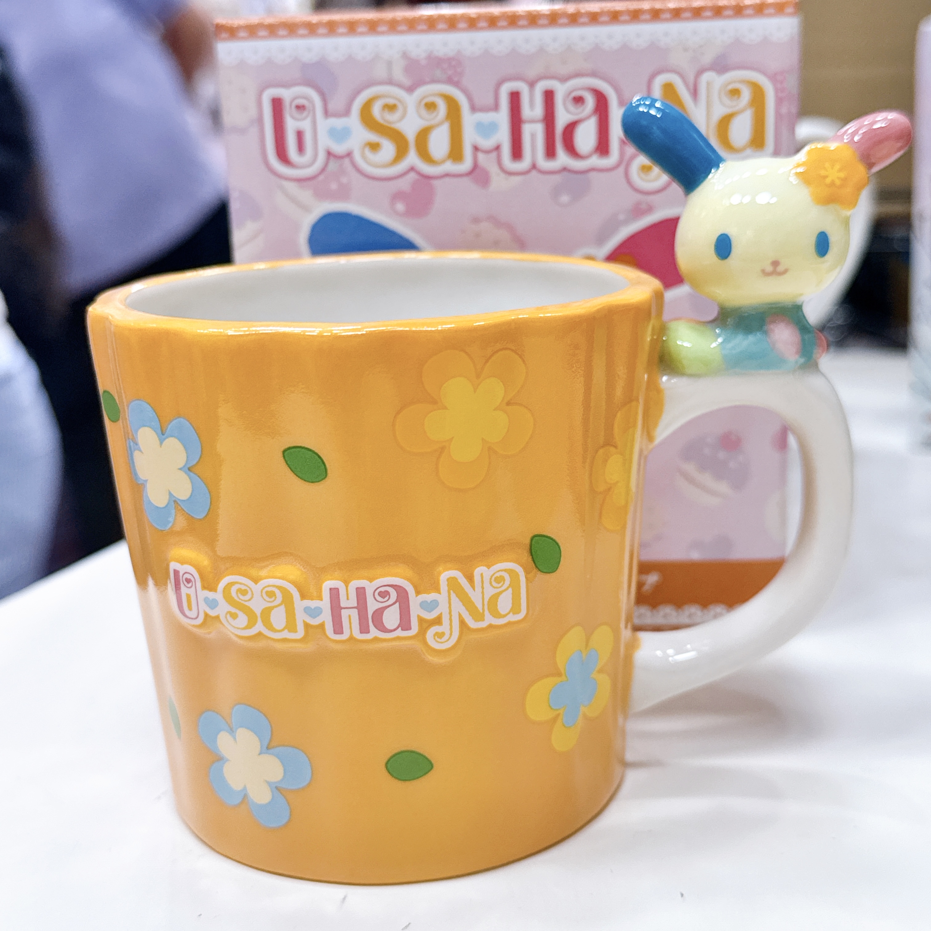日本版Usahana立體陶瓷杯