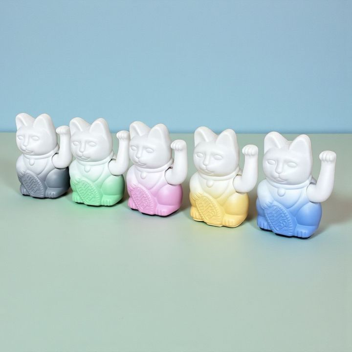 📦訂購 台灣代購 la boite Double Lucky! Cats Lucky Cat 雙色漸變幸運繽紛自動招手招財貓