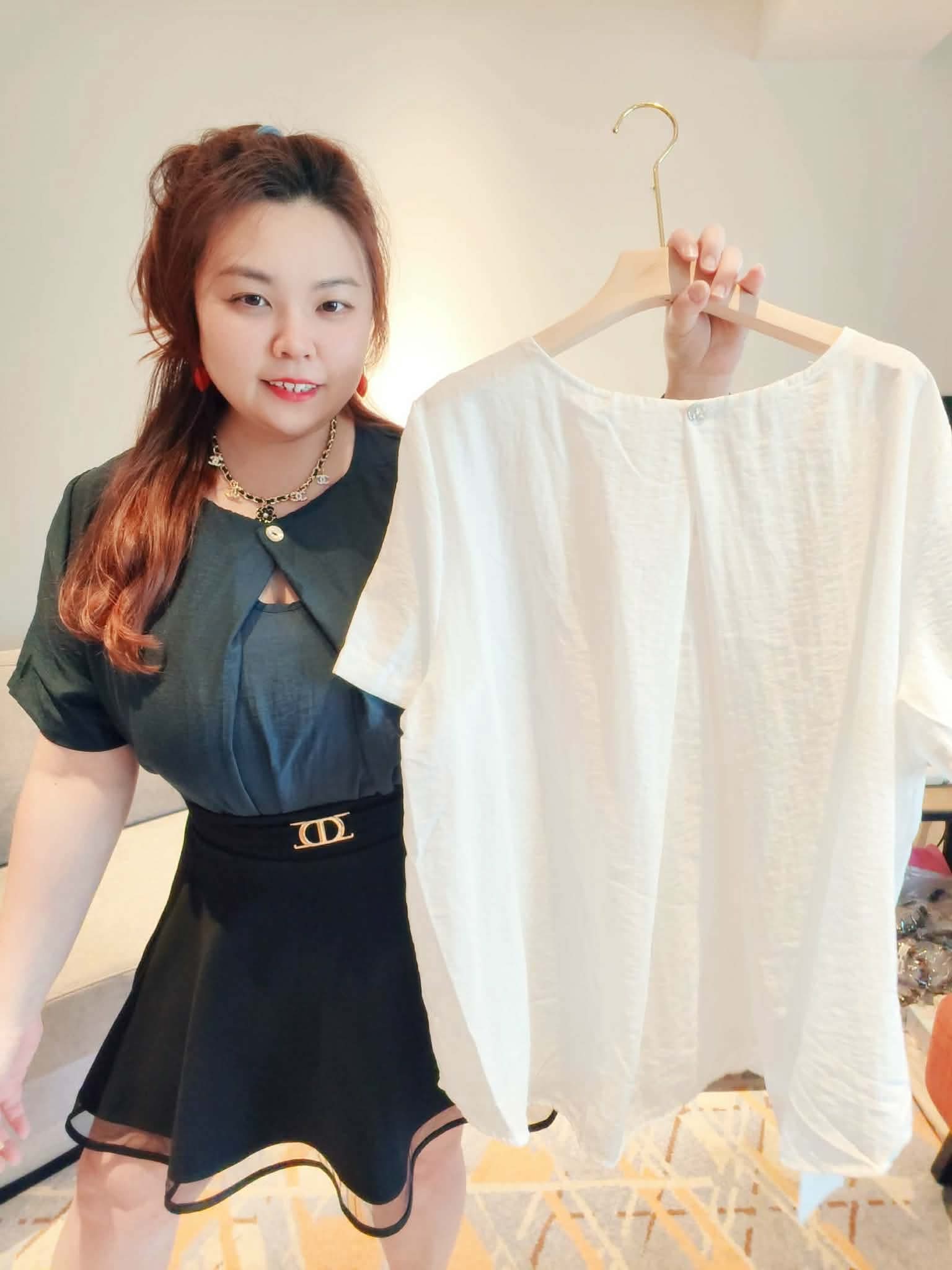 YPC09 5205 冰丝棉麻假两件小性感上衣