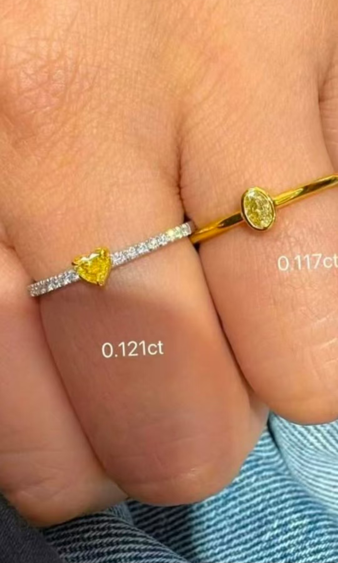 18K Yellow Diamond Ring 