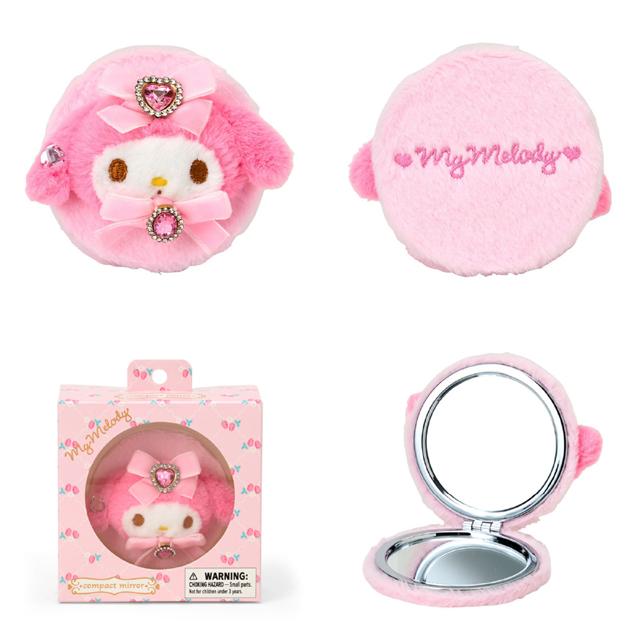 預訂 | 日本版 Sanrio 寶石x蝴蝶結刺繡隨身鏡
