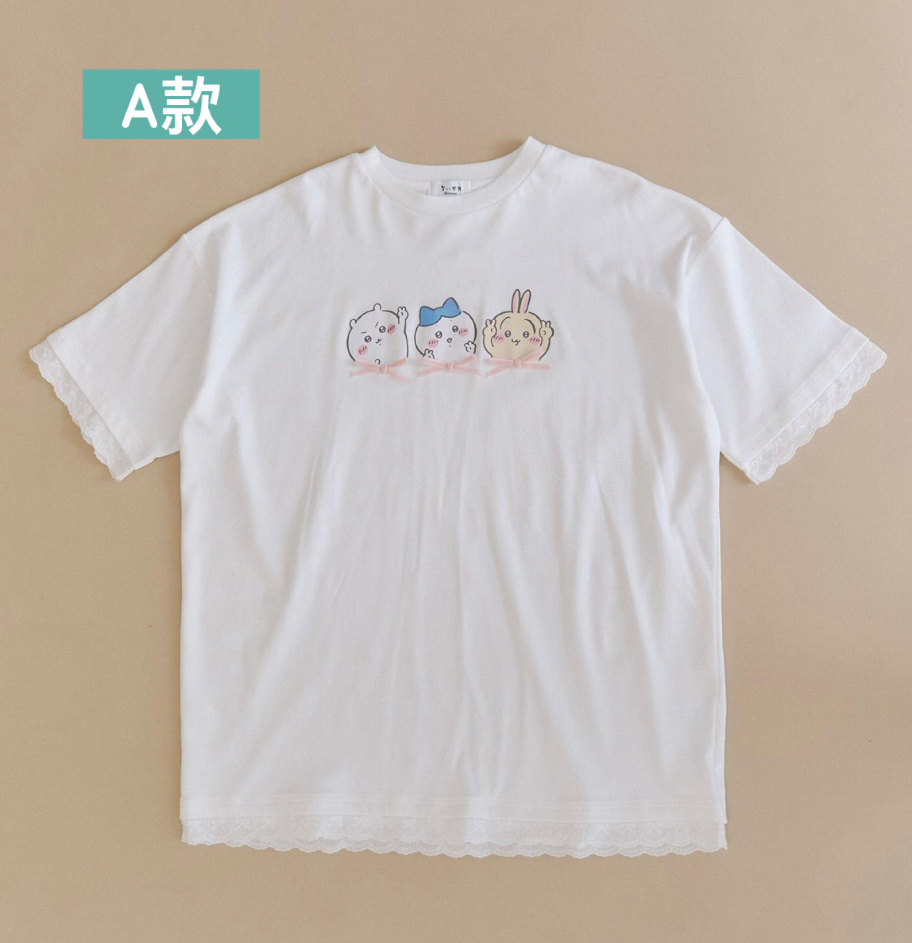 日本預訂📍日本Chiikawa x Merry Jenny蕾絲短袖Tee 不包郵 2026年8月中下旬出貨