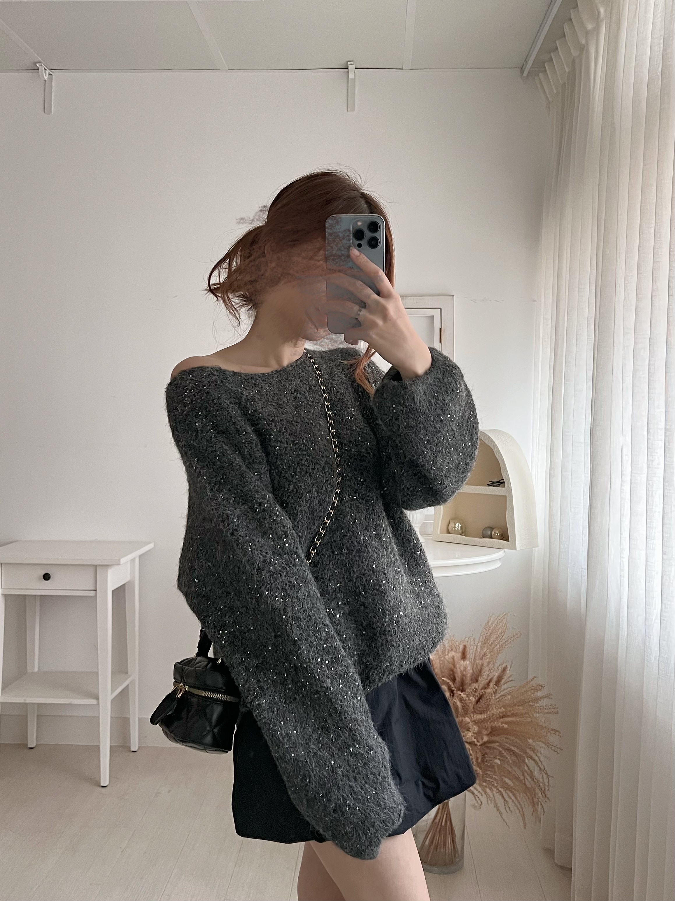 微閃BlingBling毛衣(KR)灰色268276