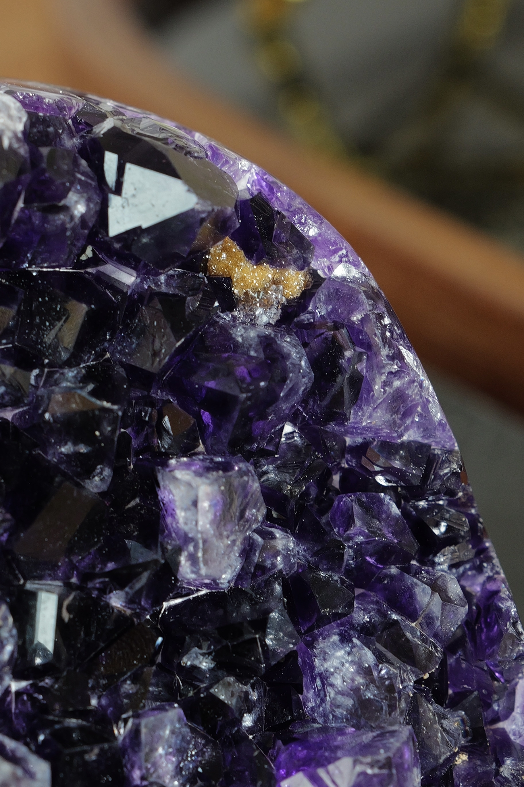  ༒ Uruguay 頂級帝王紫 8.8cm共生軟糖紫晶鎮༒ AM3002C31G68T-RA28*78T