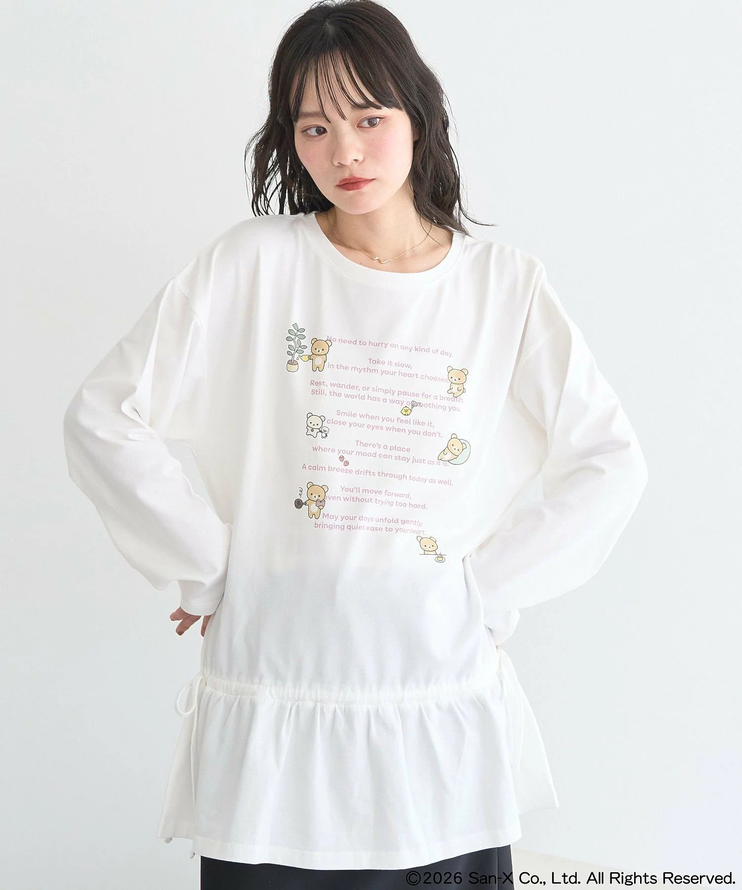 日本預訂📍日本鬆弛熊 × earth music&ecology系列 - 長袖上衣