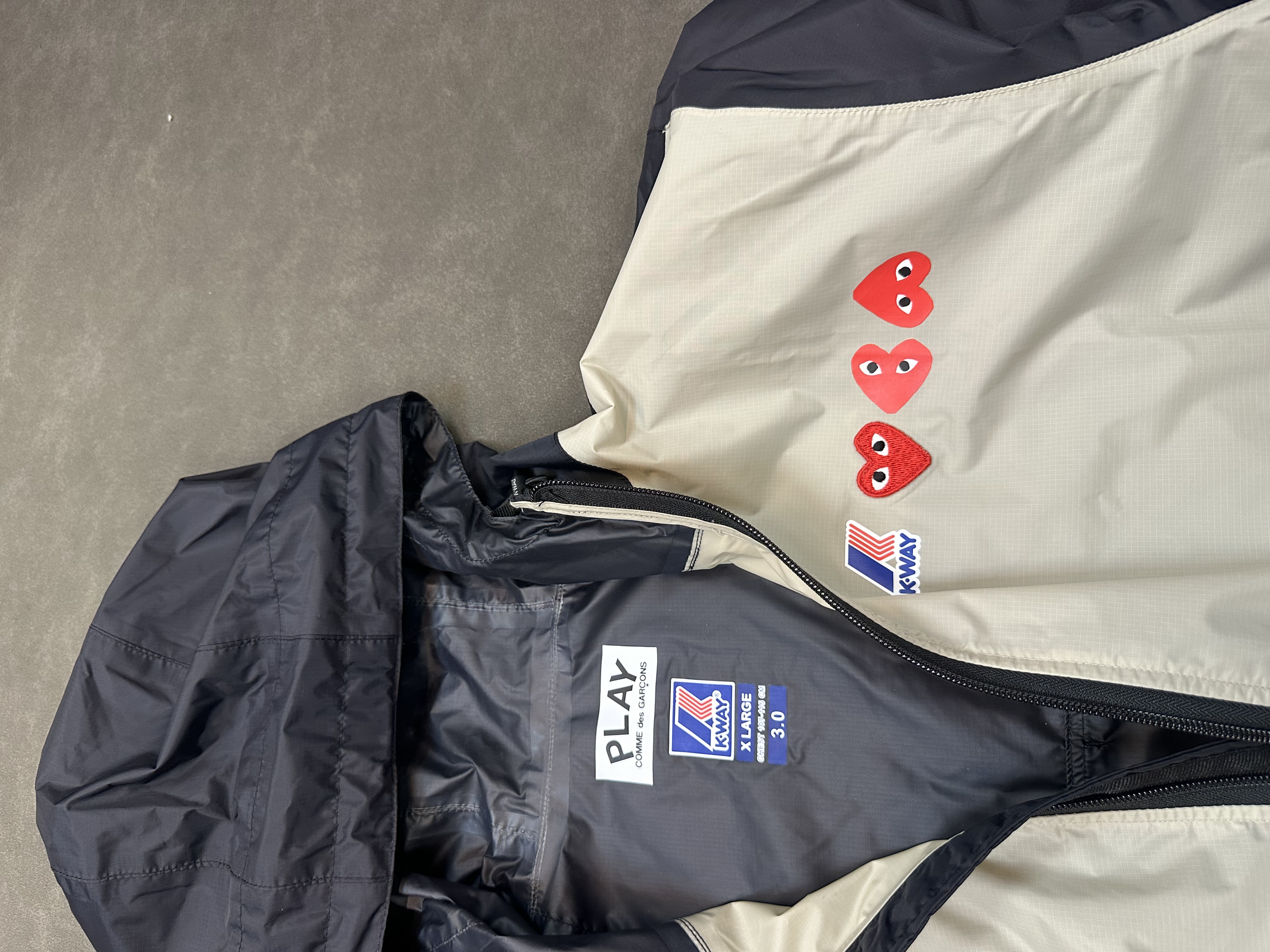 K way x cdg play jacket 